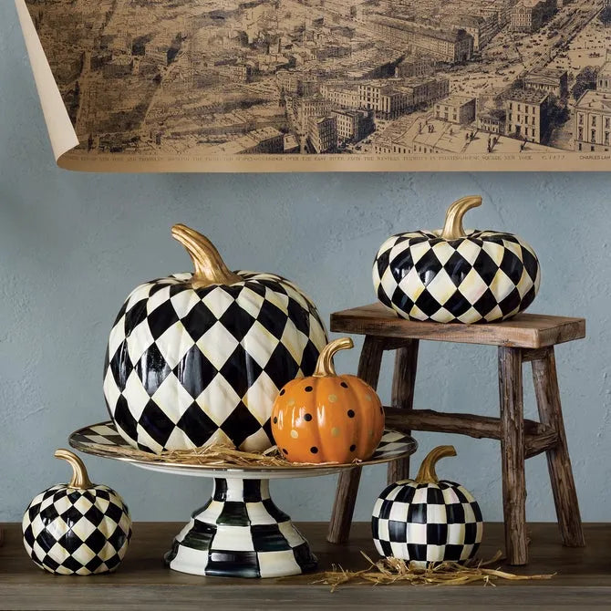 Courtly Harlequin Medium Pumpkin