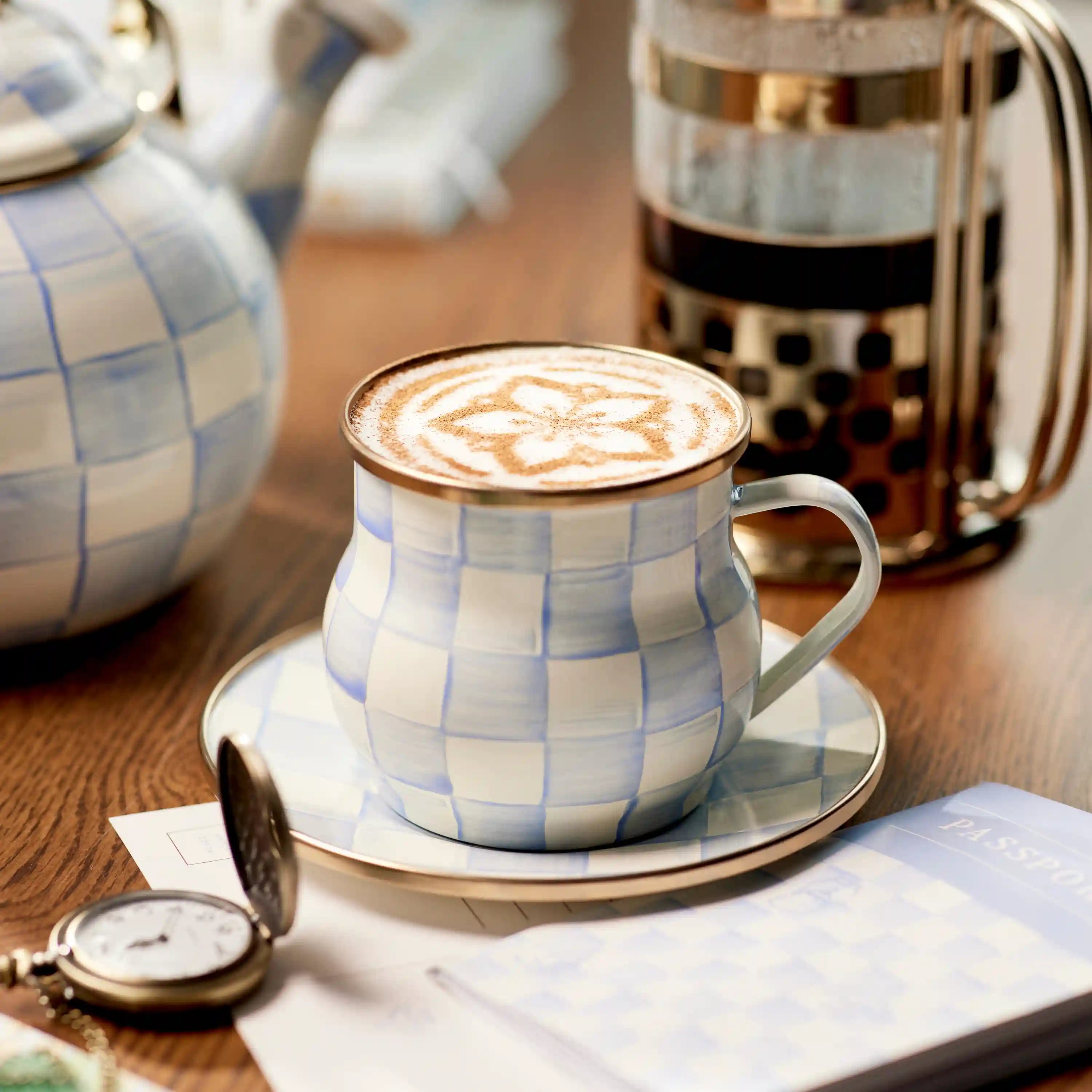Royal Check Mug