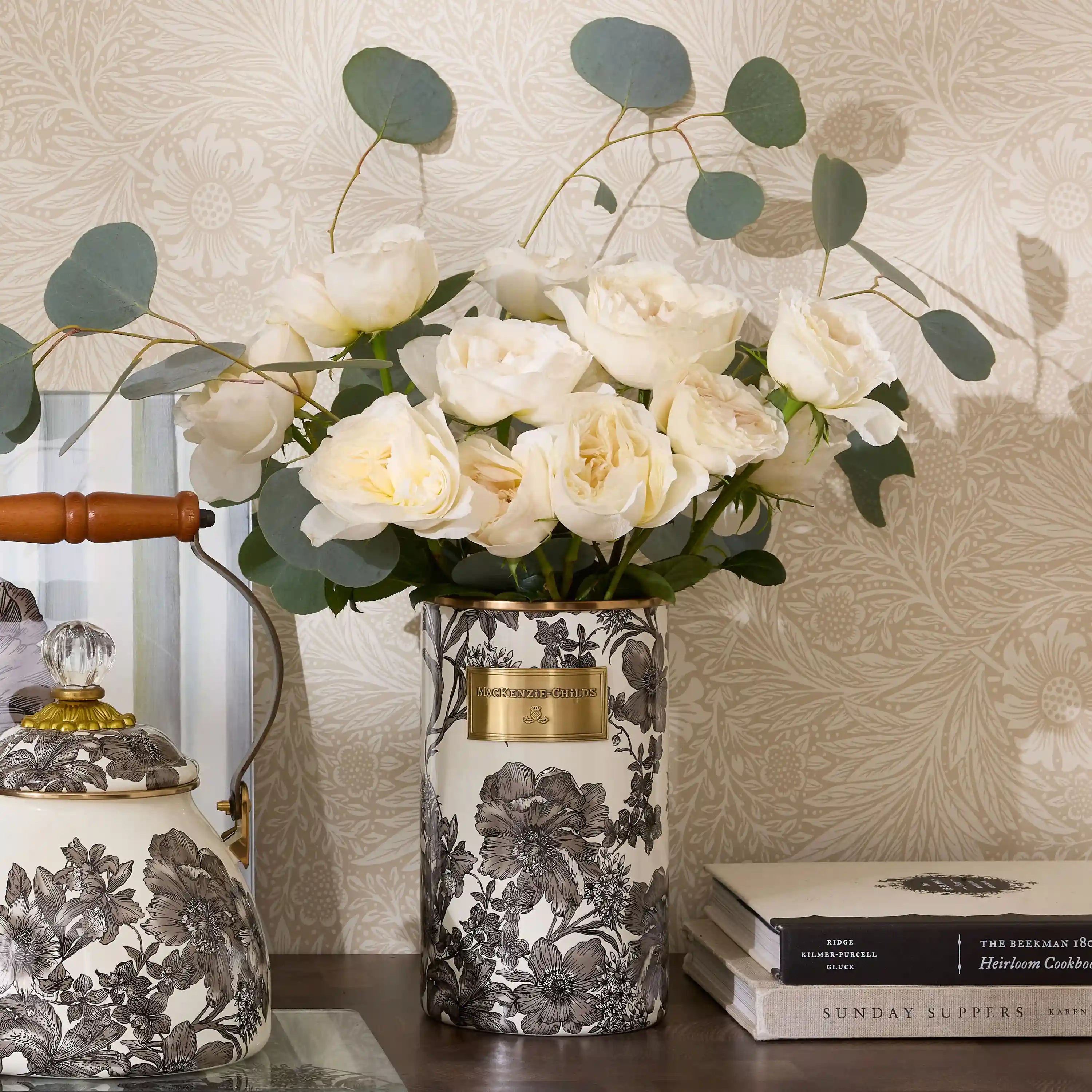Rosy English Garden Utensil Holder