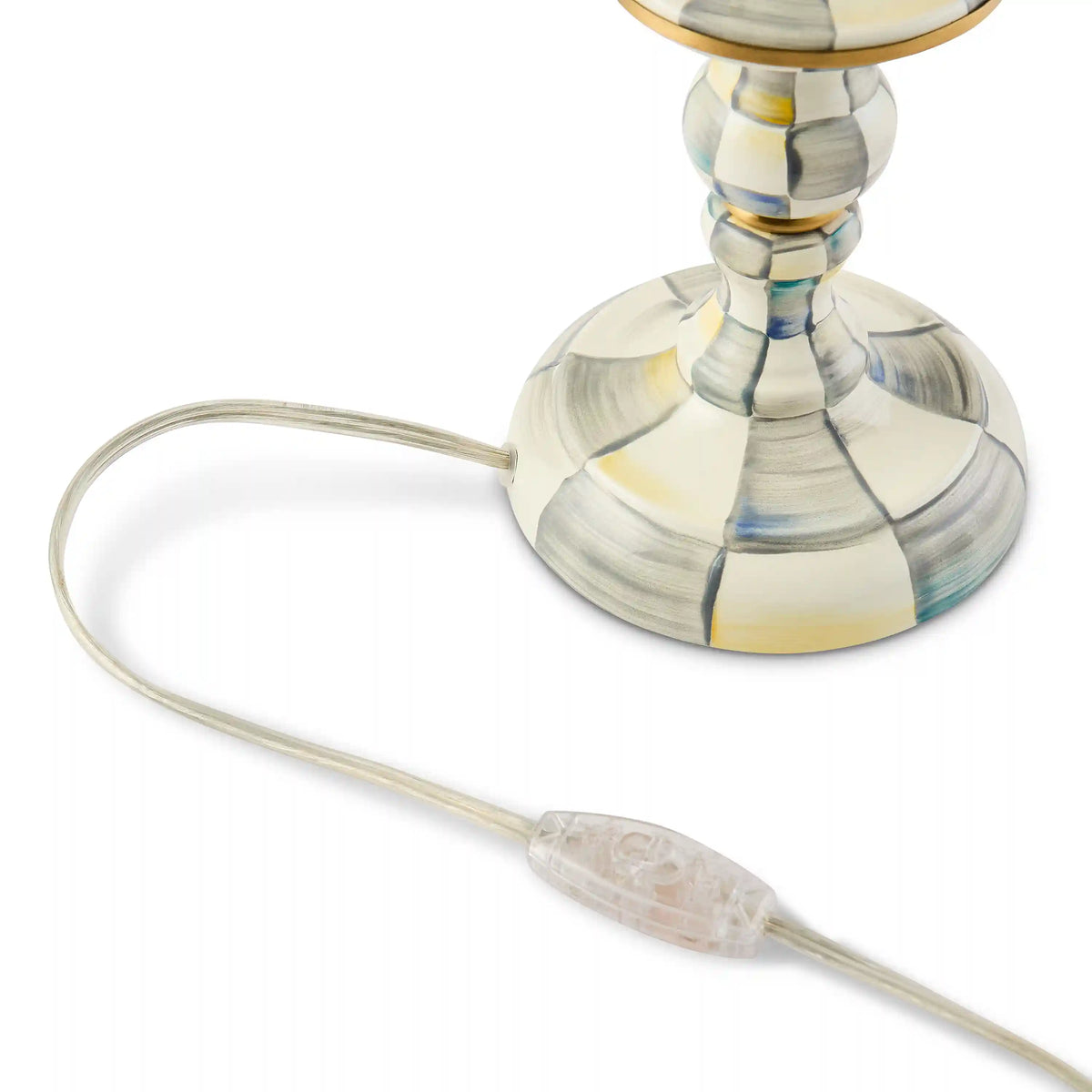 Courtly Check Candlestick Lamp