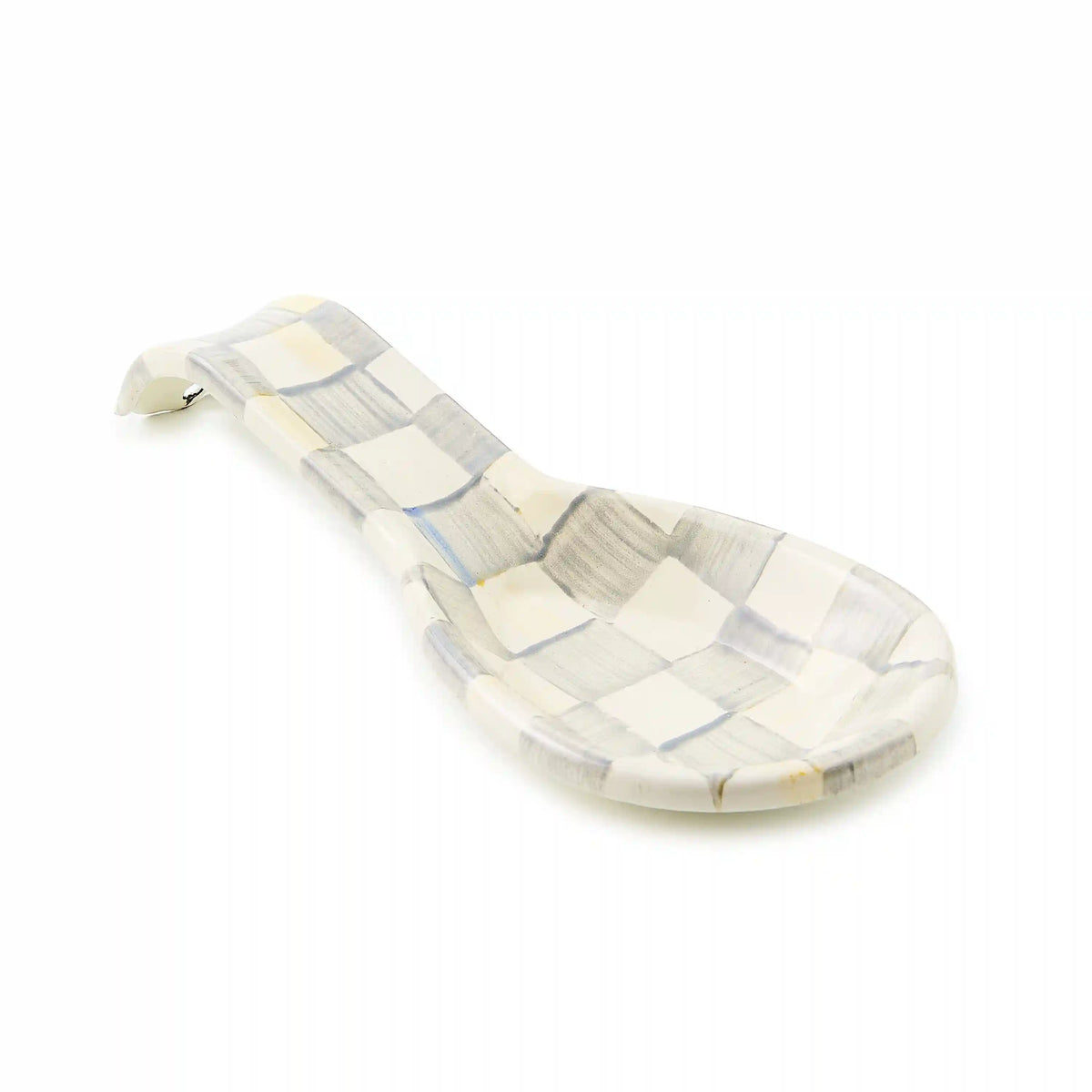 Violet Check Spoon Rest