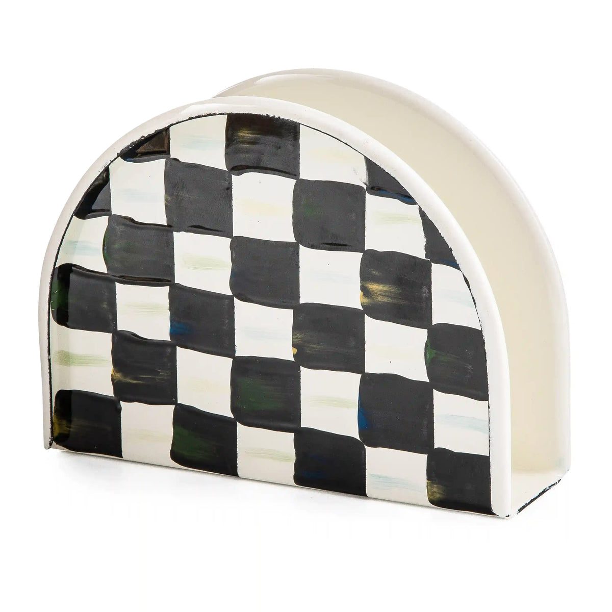 Rosy Check Napkin Holder