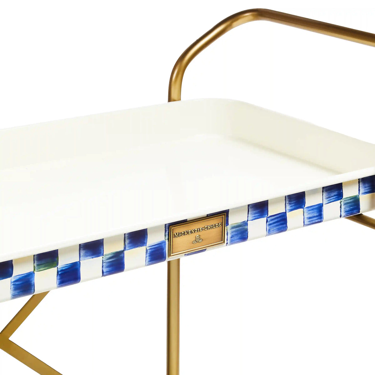 Sterling Check 2-Tier Kitchen Cart
