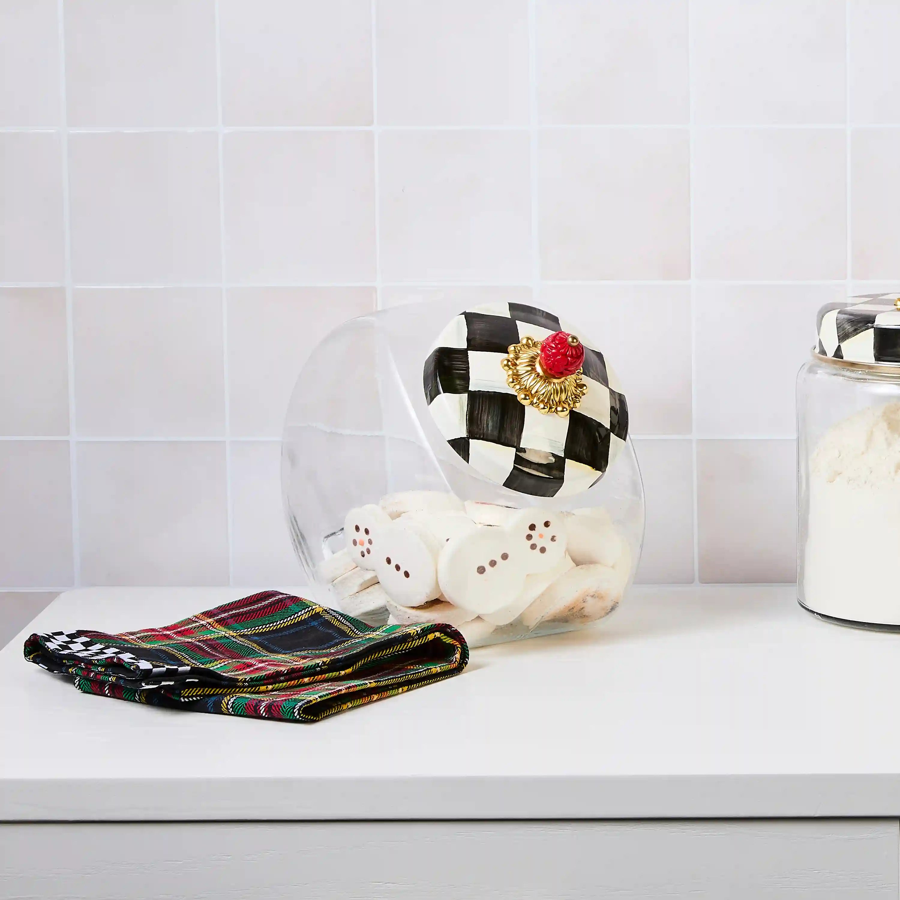 Cookie Jar with Rosy Check Lid
