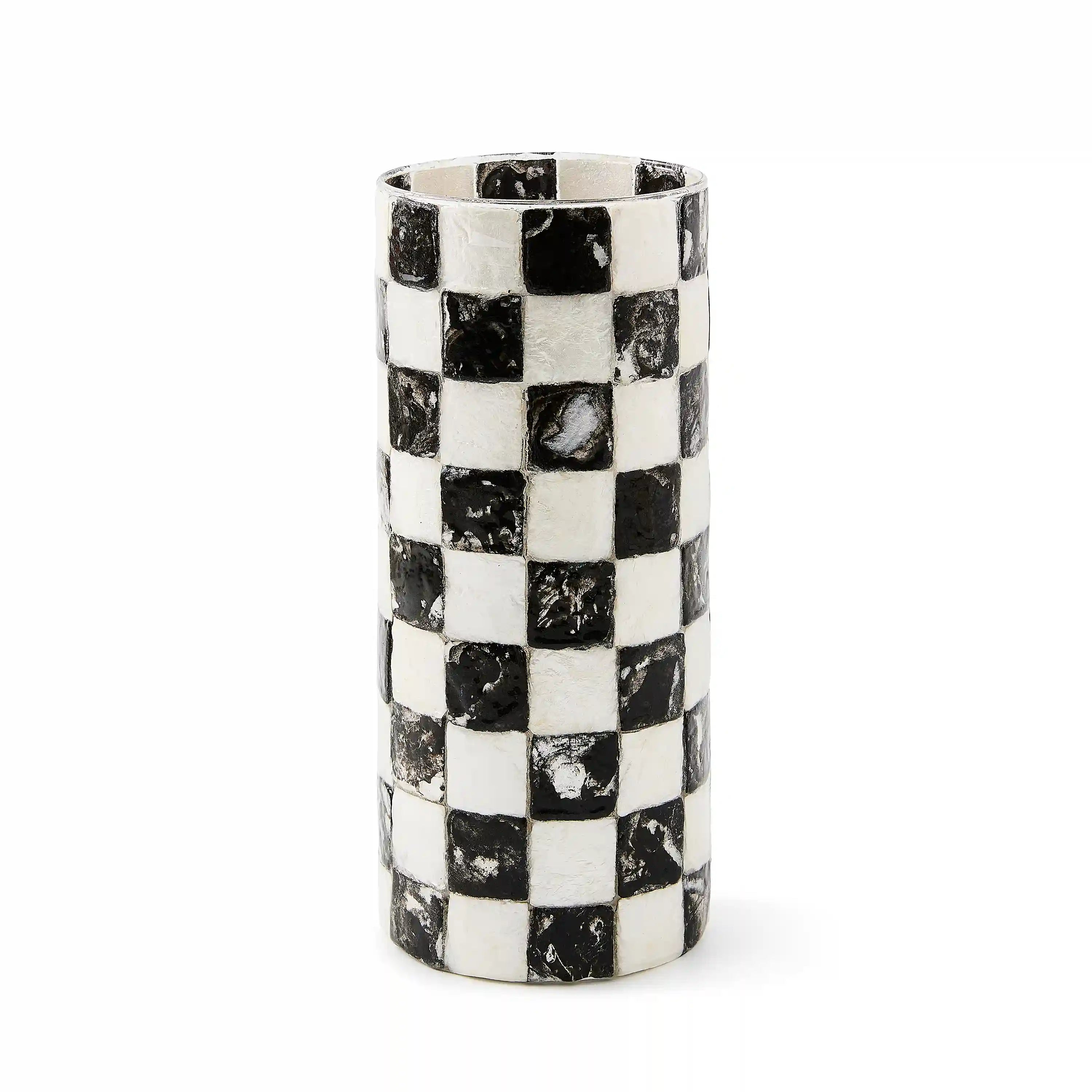 Courtly Check Capiz Vase