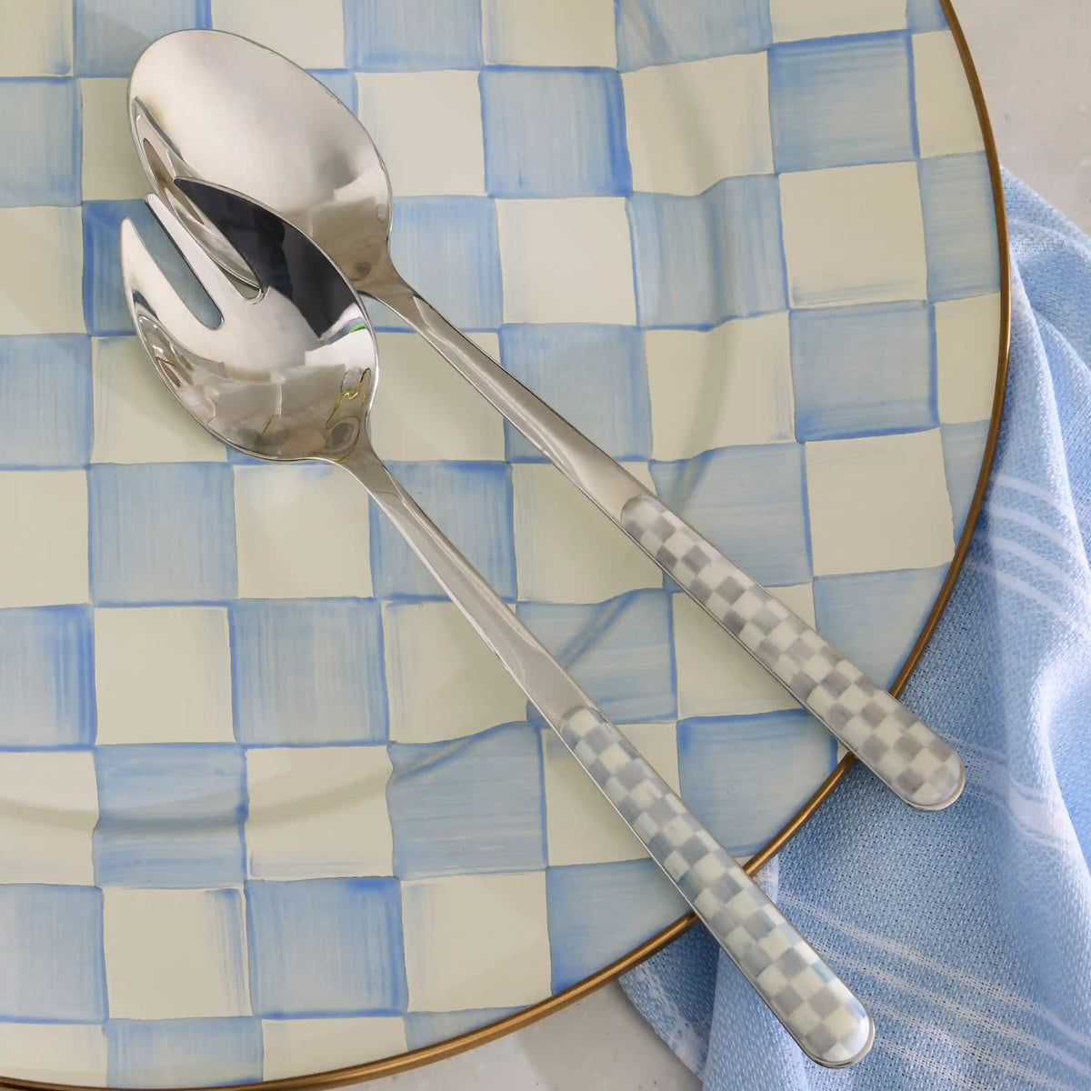 Courtly Check Bistro Salad Serving Set
