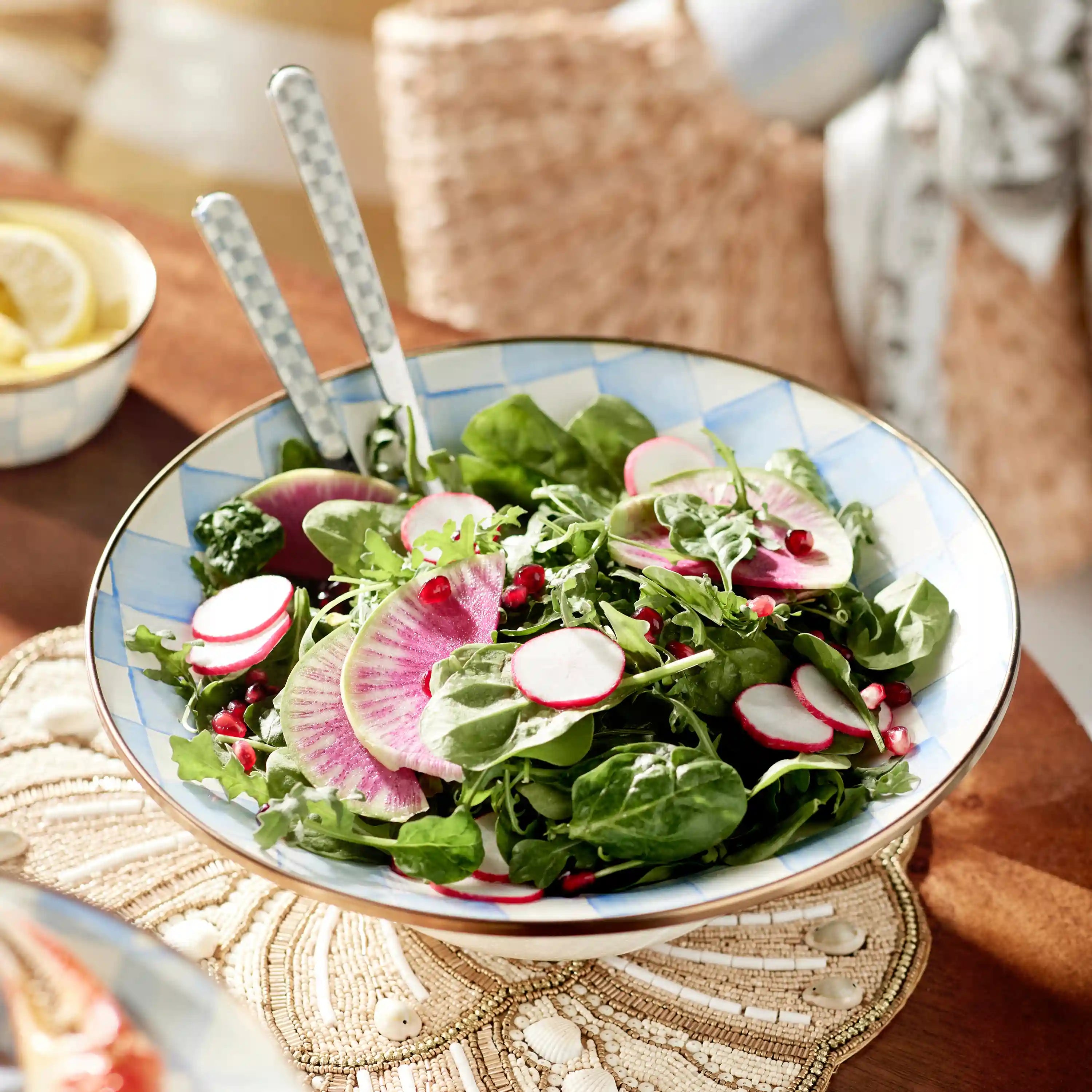 Courtly Check Bistro Salad Serving Set