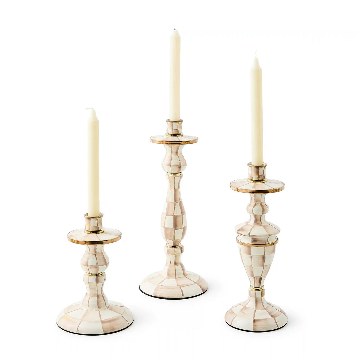 Sky Check Small Candlestick