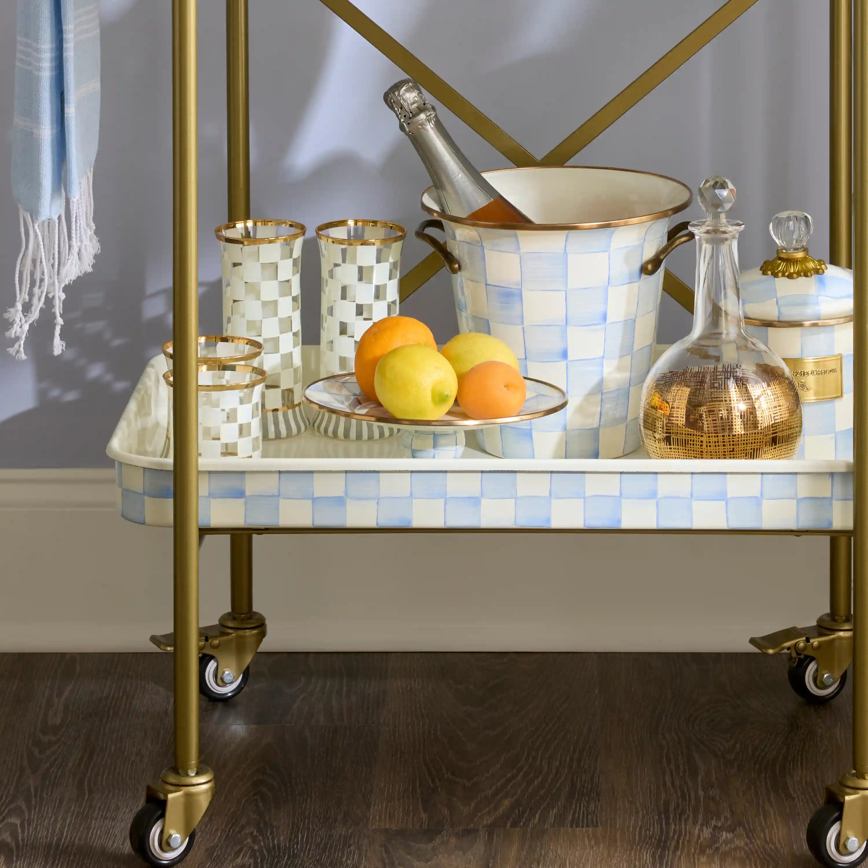 Courtly Check Large Pedestal Platter