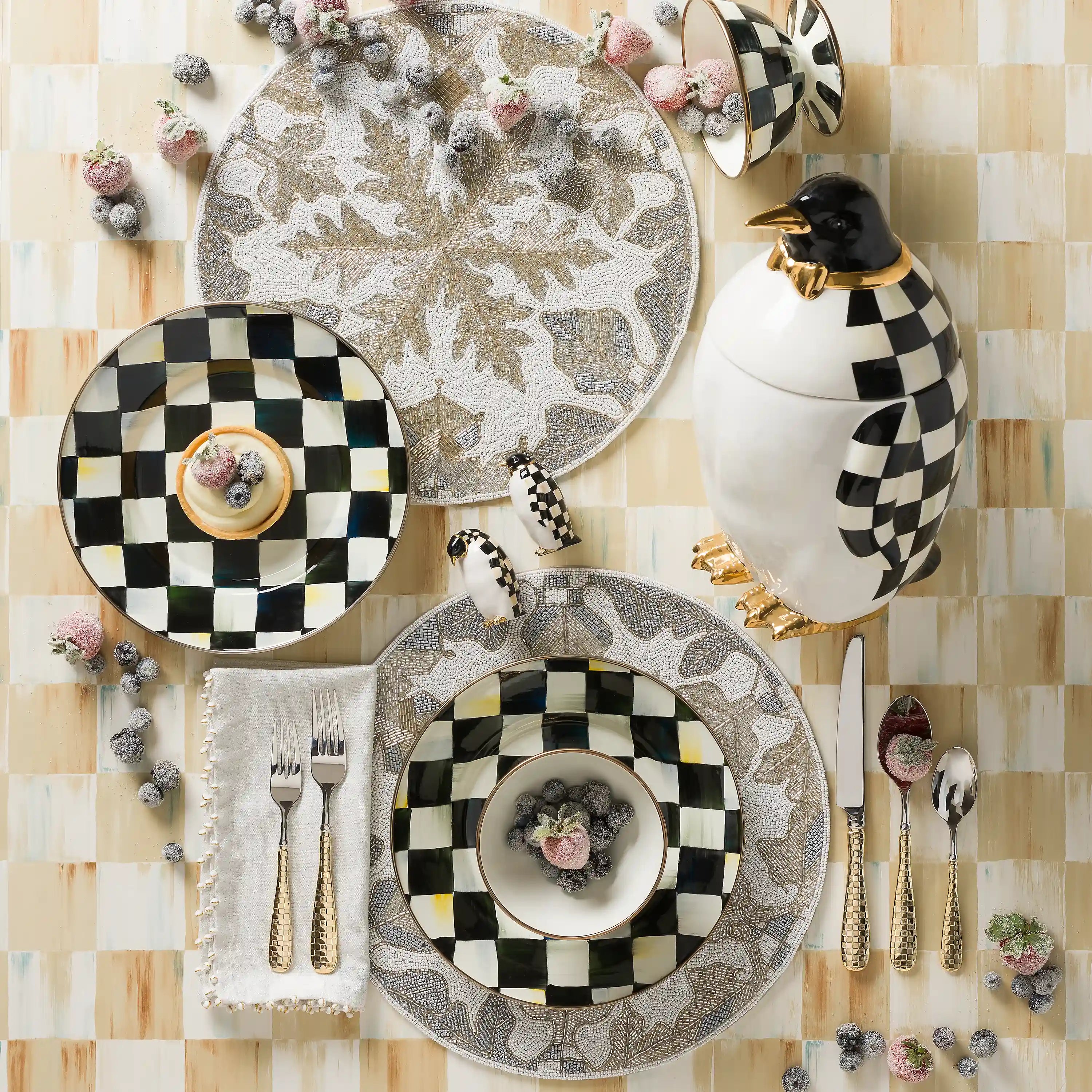 Sky Check Ice Cream Dish