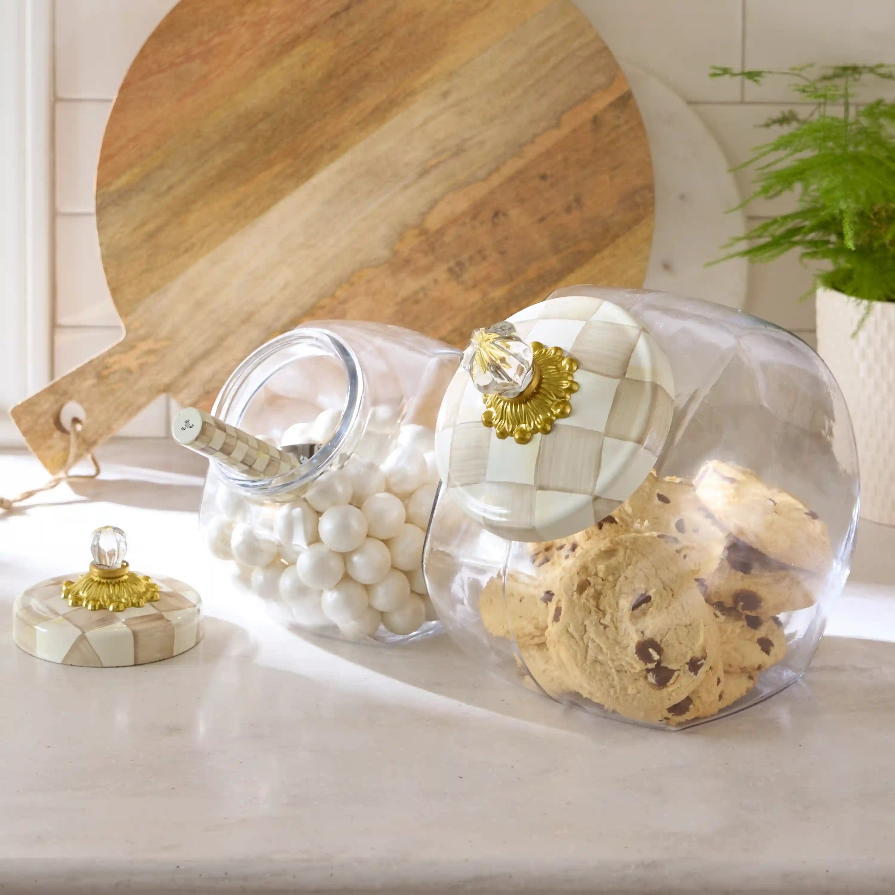 Cookie Jar with Rosy Check Lid