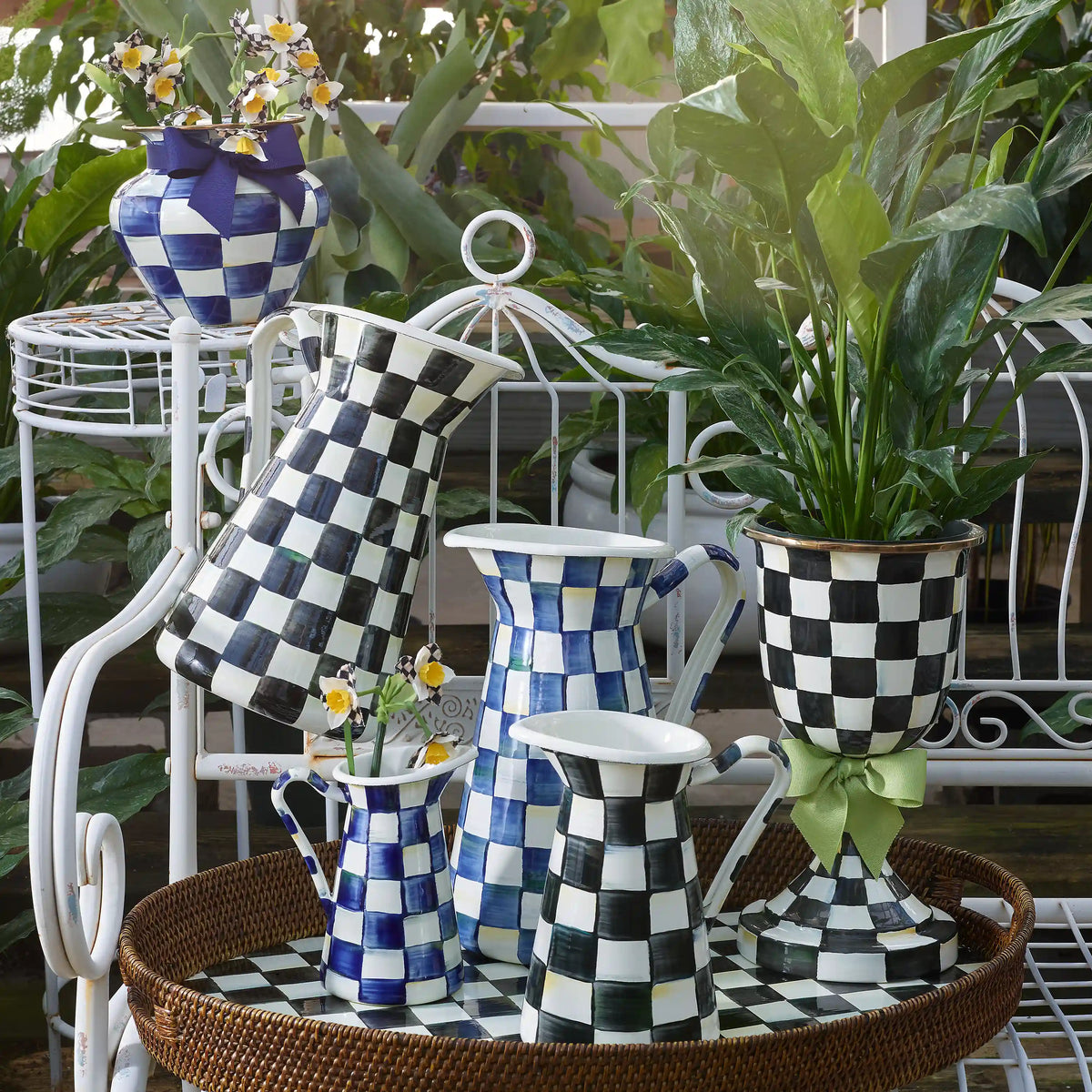 Emerald Check Medium Practical Pitcher