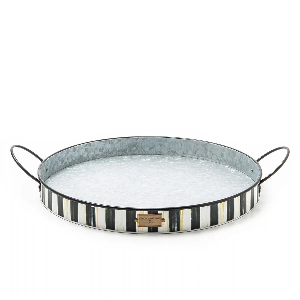 Spectator Galvanized Serving Trays, Set of 2