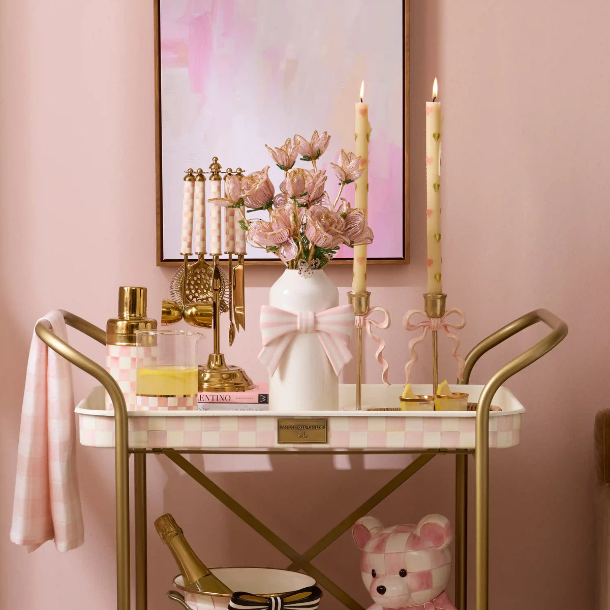 Rosy Bow Vase