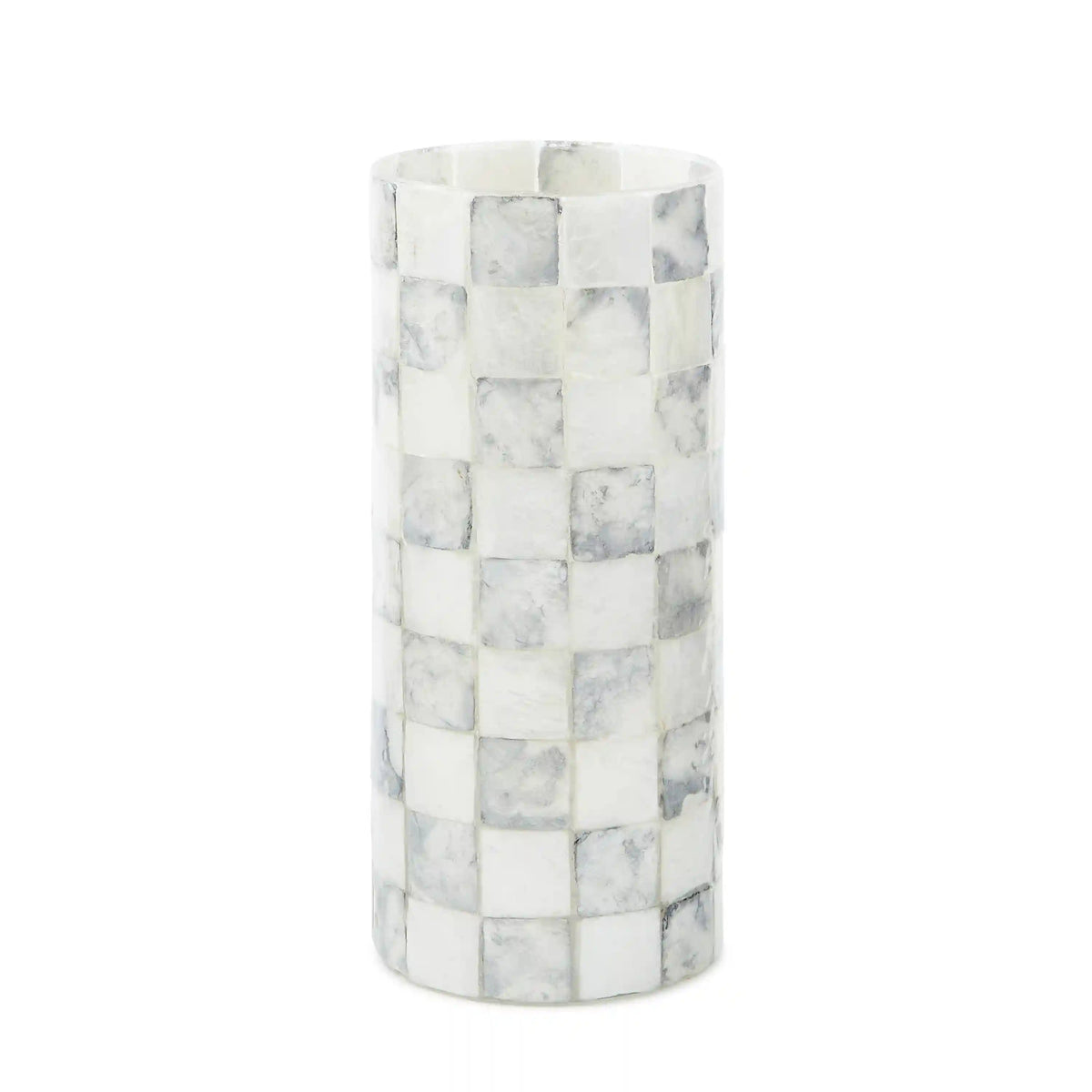 Rosy Check Capiz Small Vase