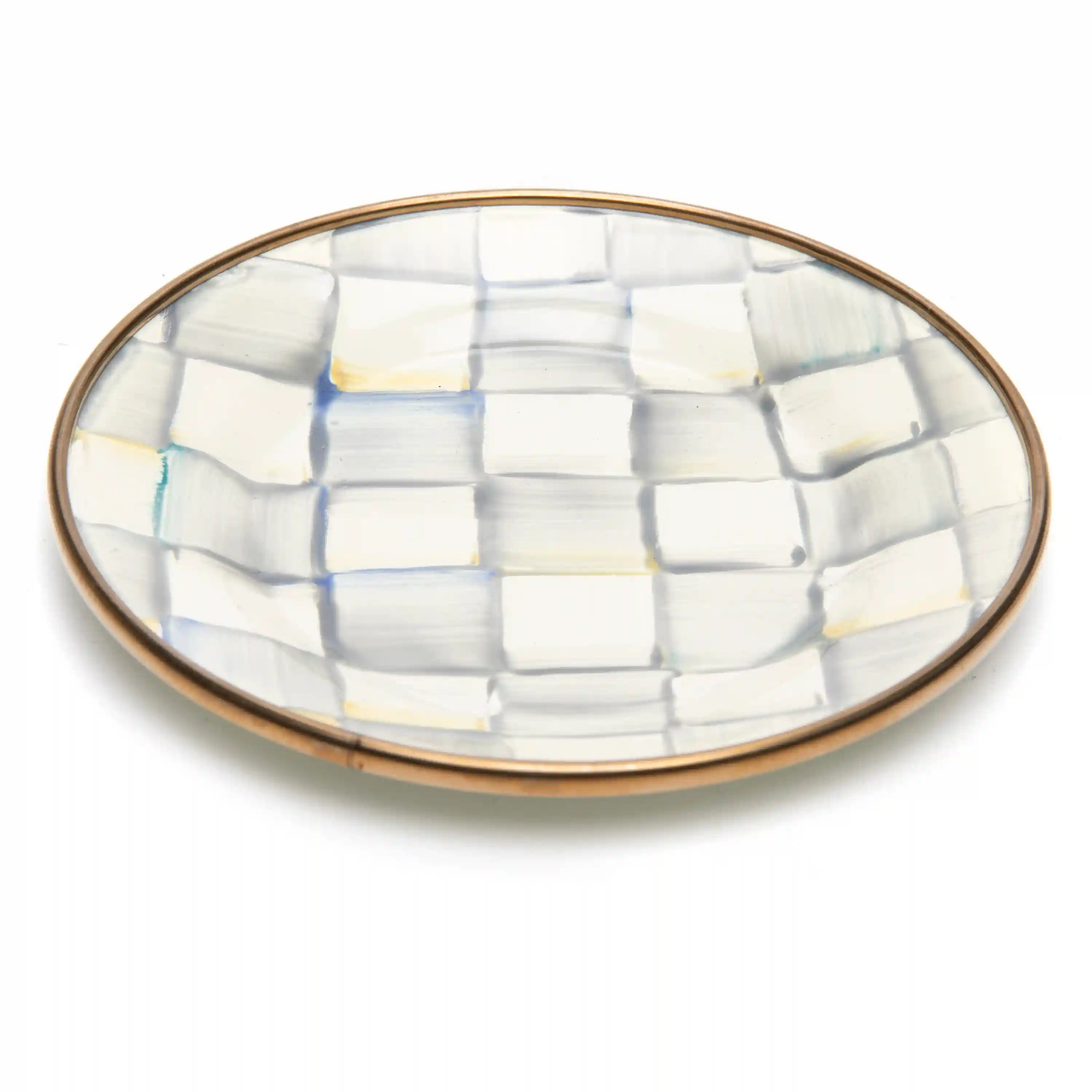 Rosy Check Appetizer Plates, Set of 4
