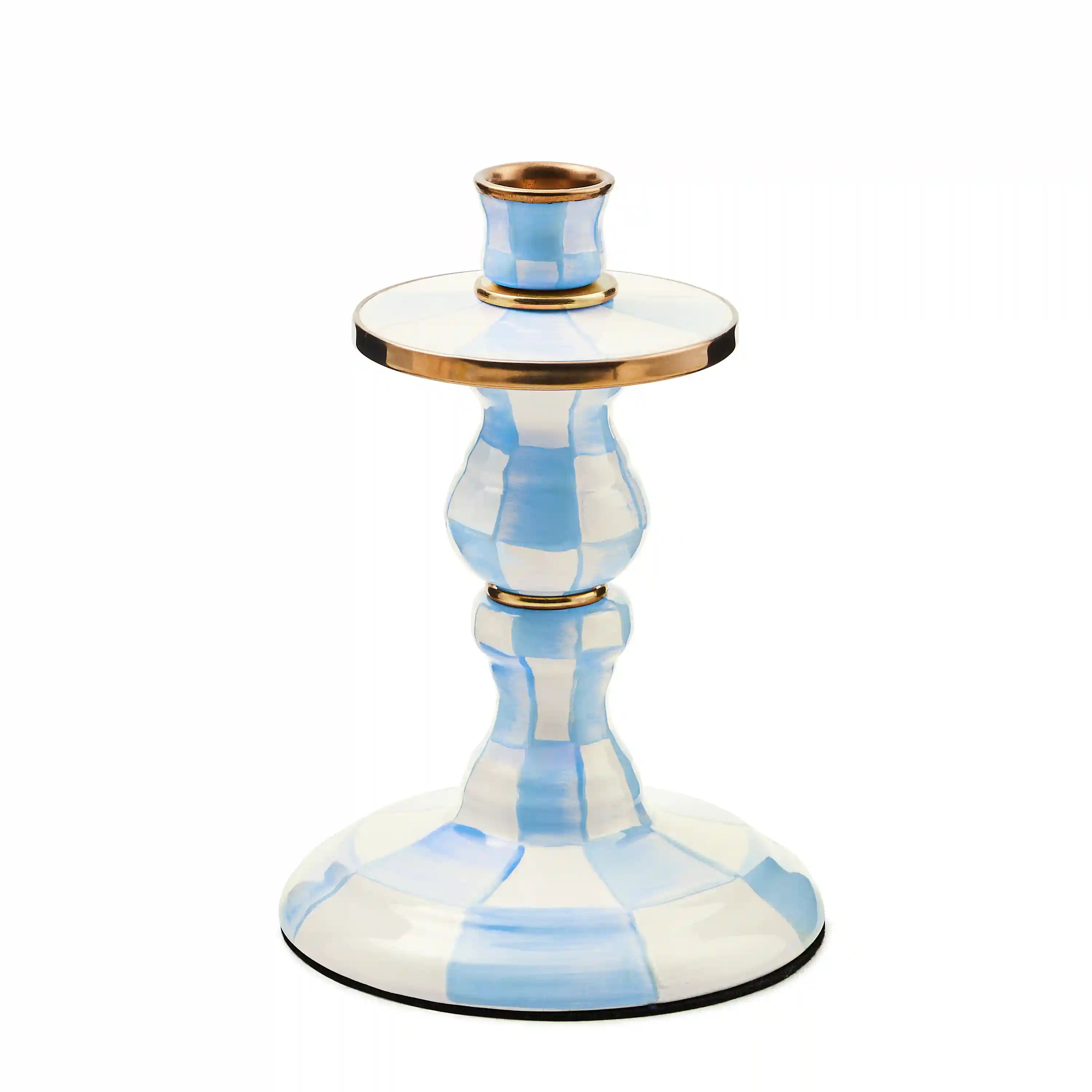 Mocha Check Medium Candlestick