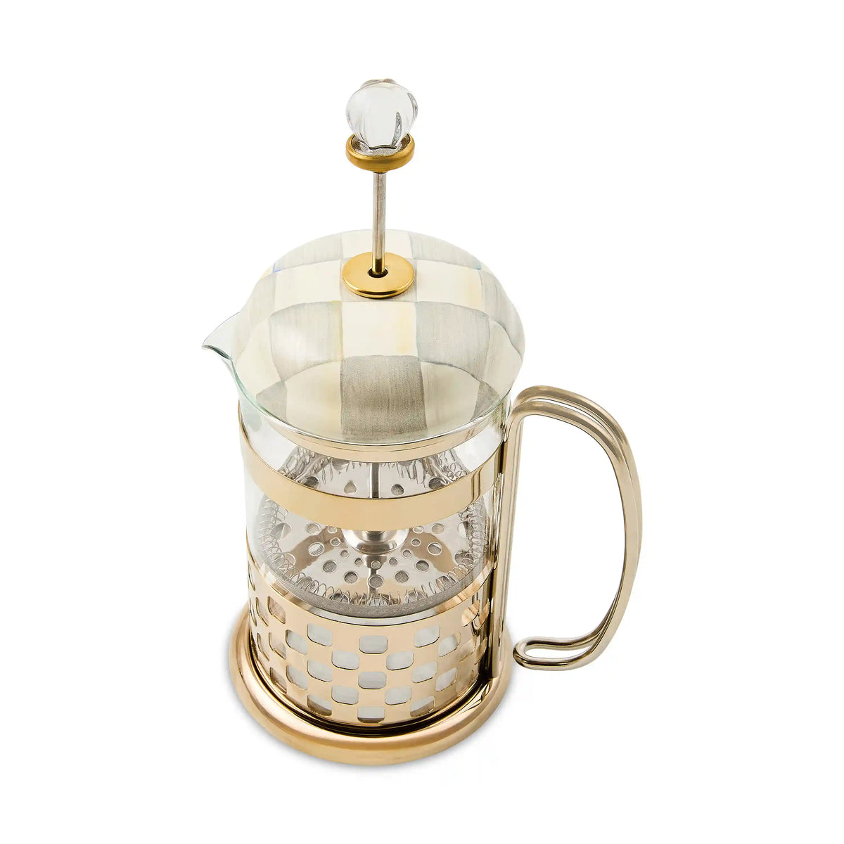 Violet Check French Press