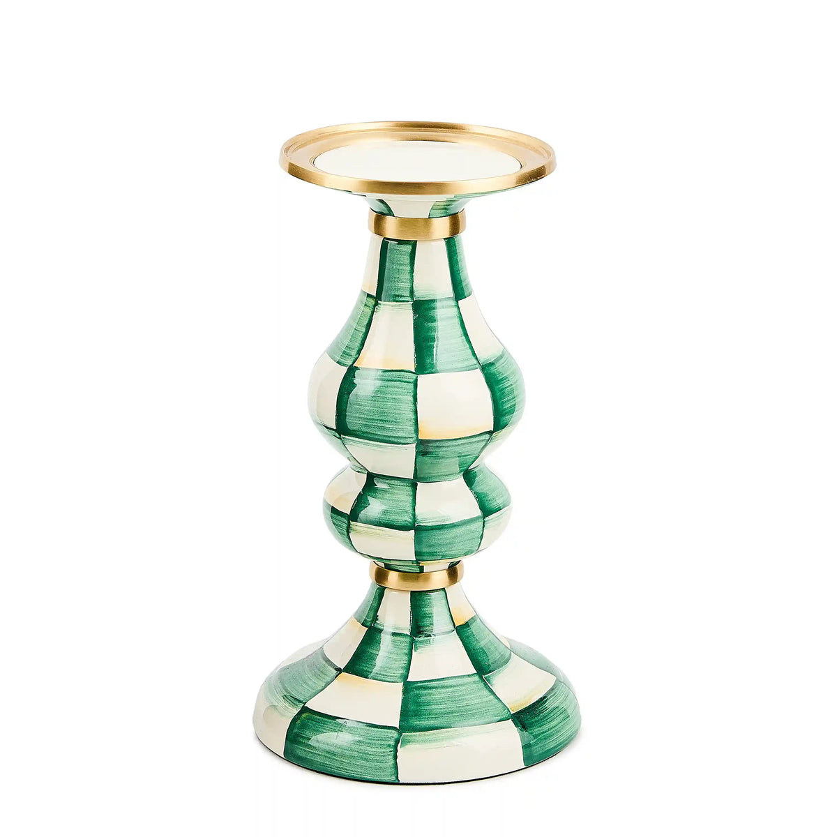 Rosy Check Medium Pillar Candlestick