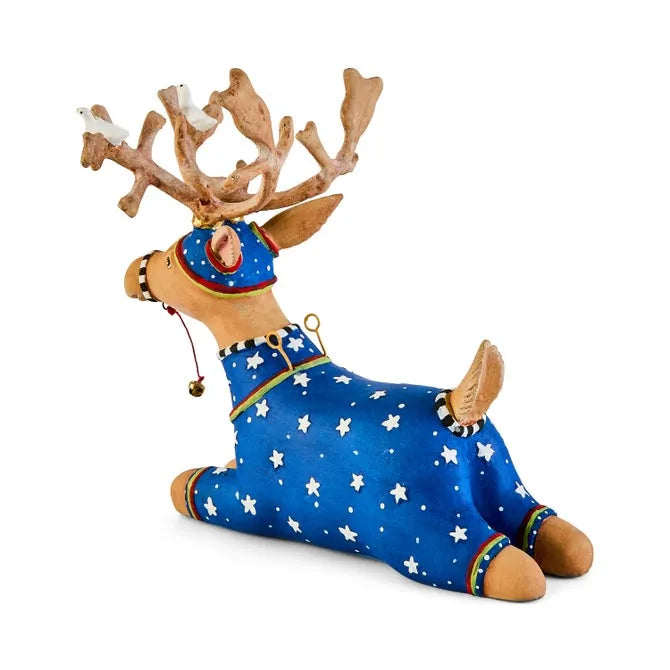 Patience Brewster Dash Away Sitting Comet Reindeer Figure