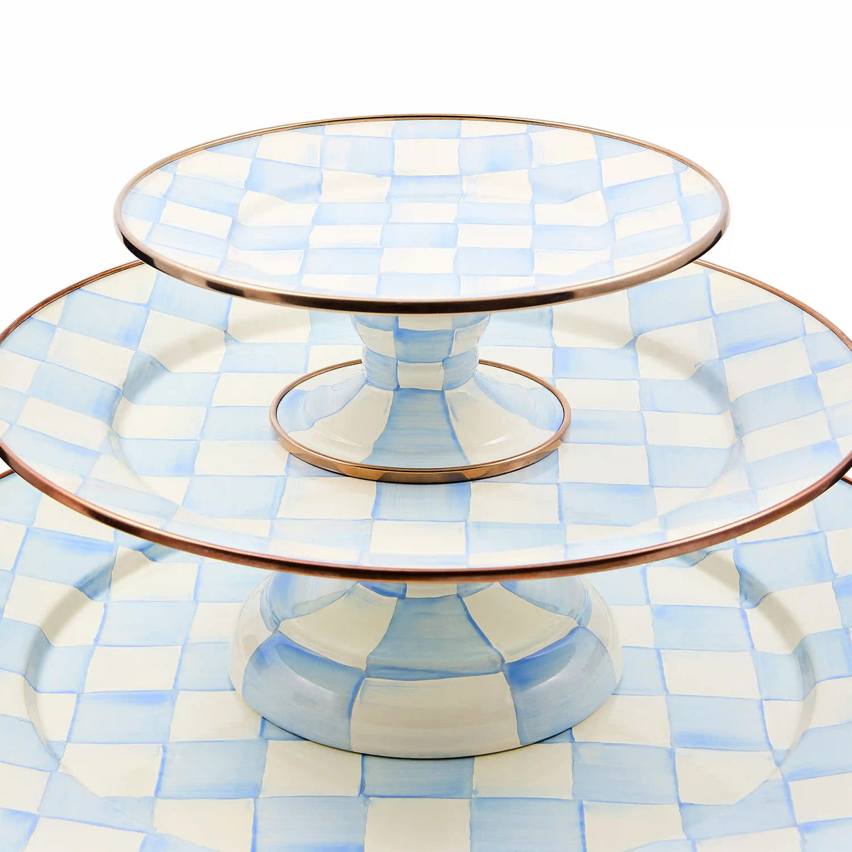Courtly Check Small Pedestal Platter
