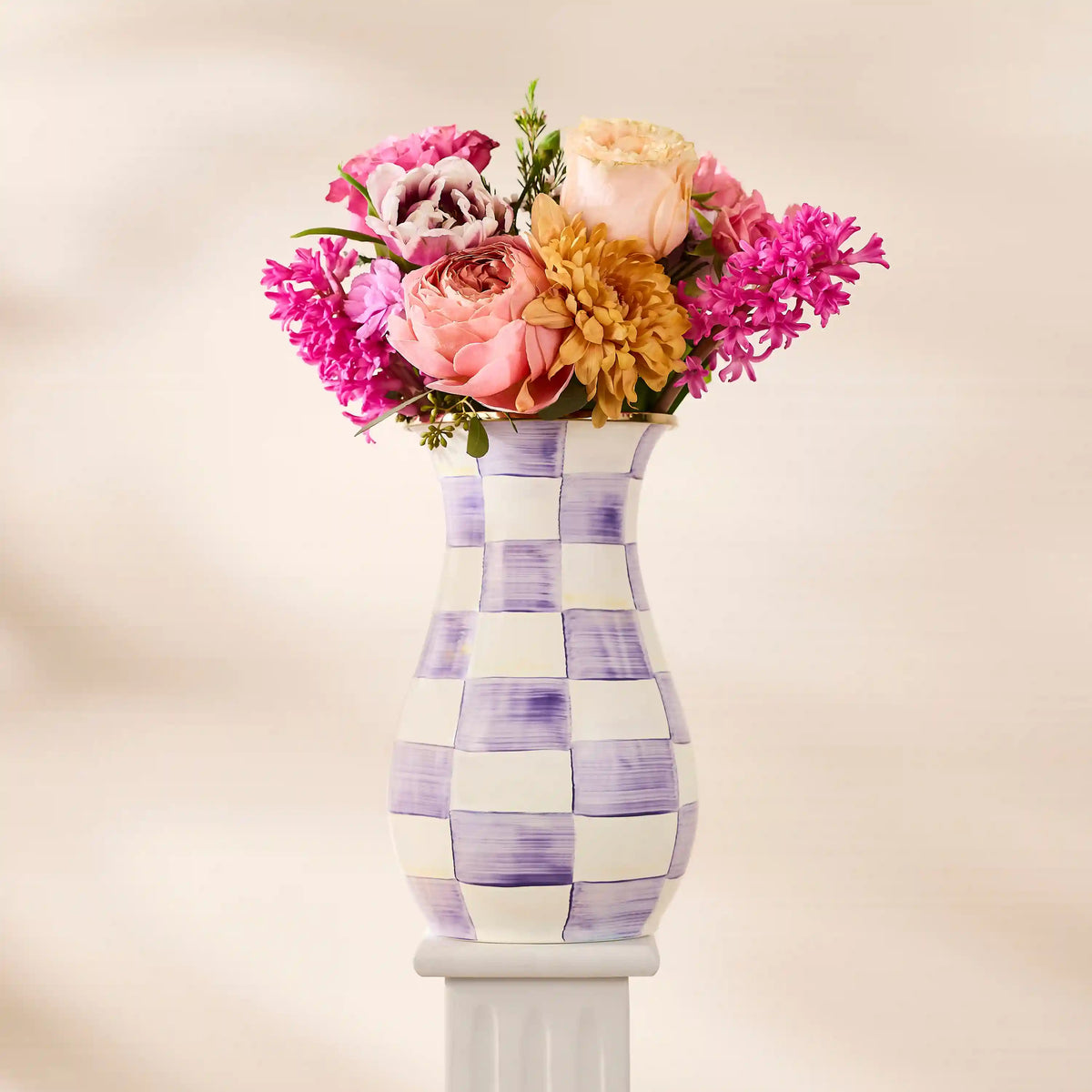 Rosy Check Tall Vase