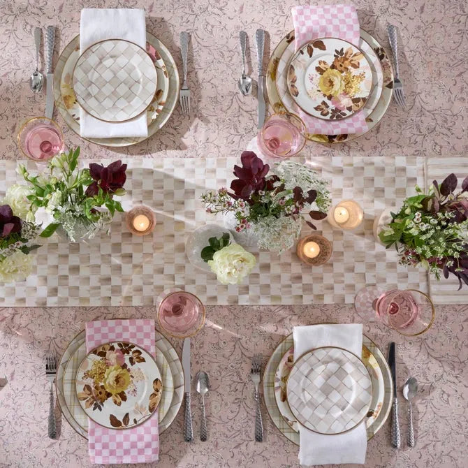 Wild Rose White Salad Plate
