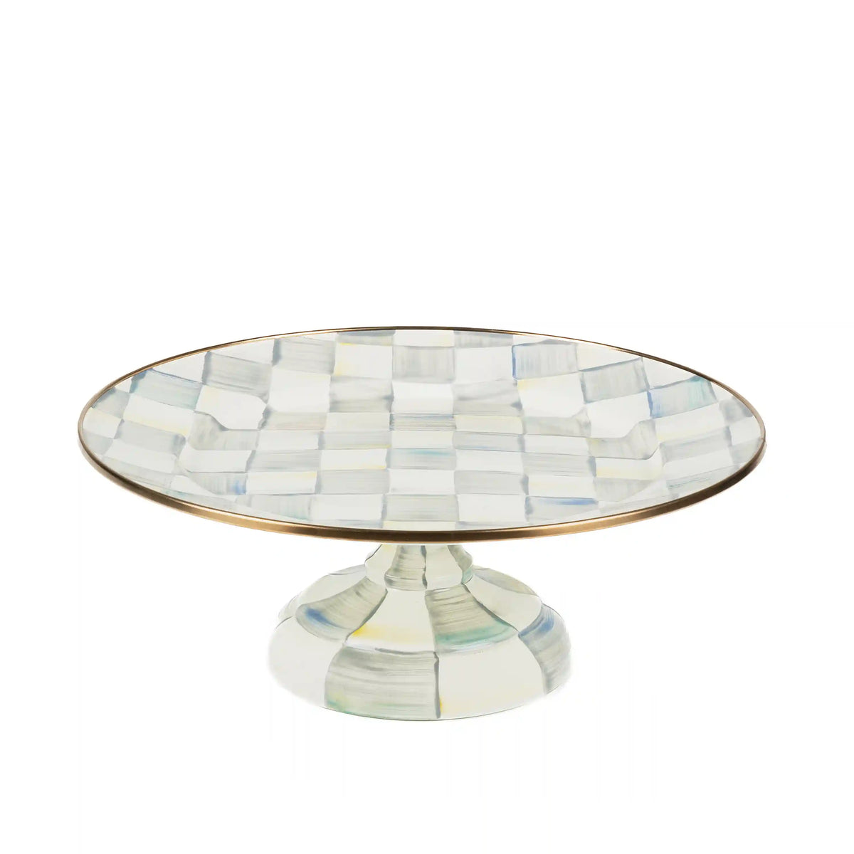 Royal Check Large Pedestal Platter