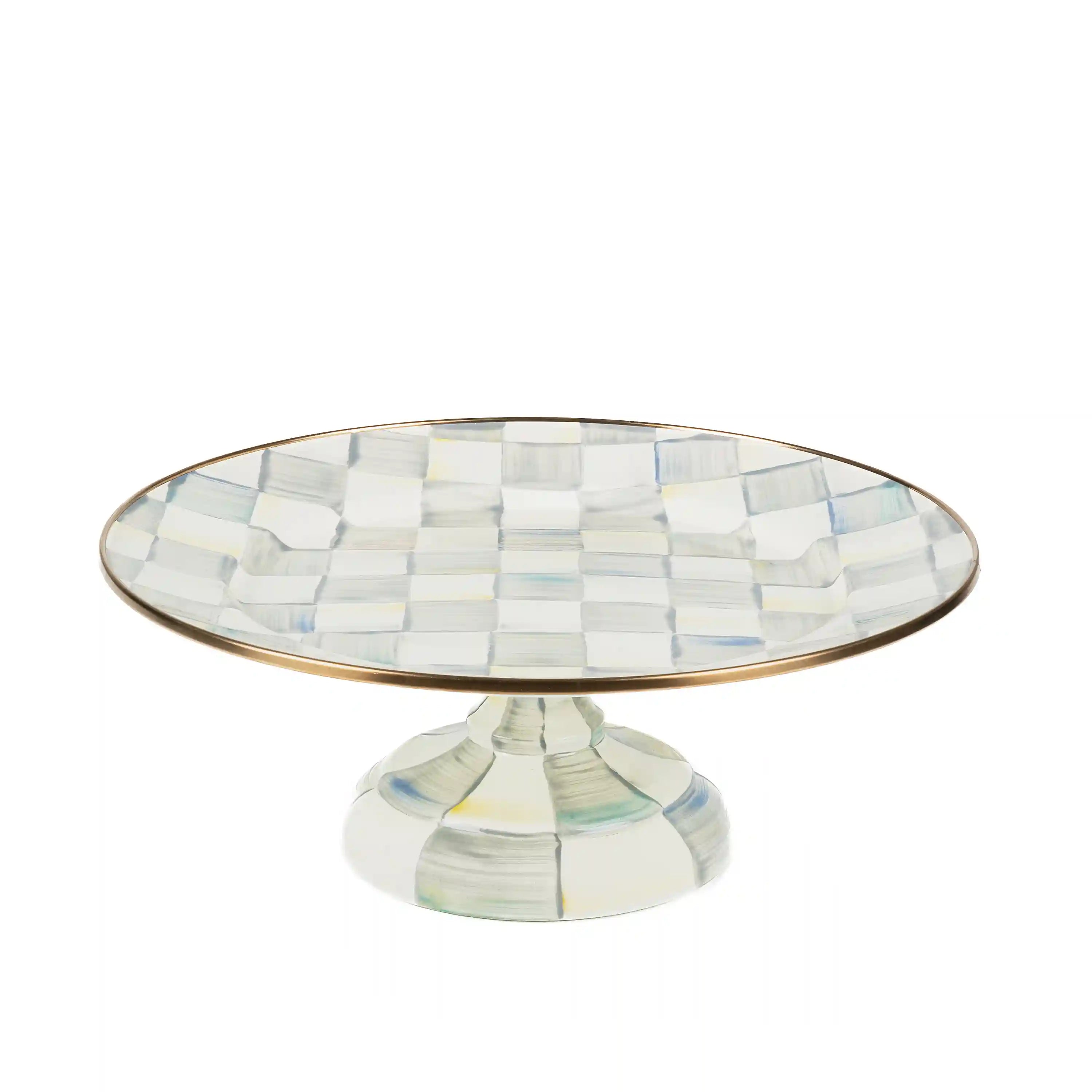 Courtly Check Large Pedestal Platter