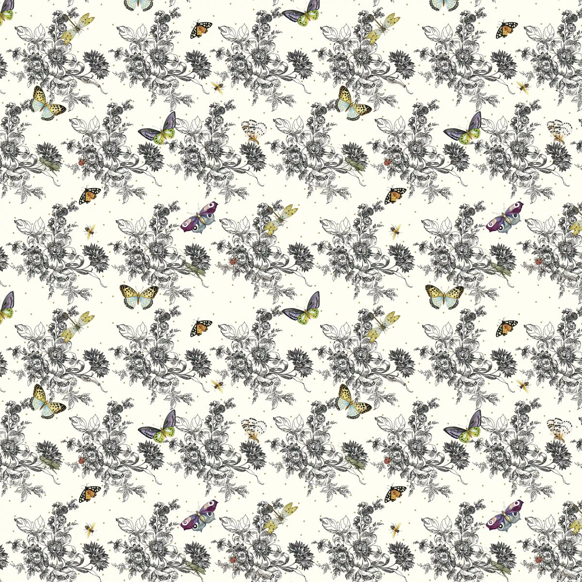 Mocha Wild Rose Peel & Stick Wallpaper
