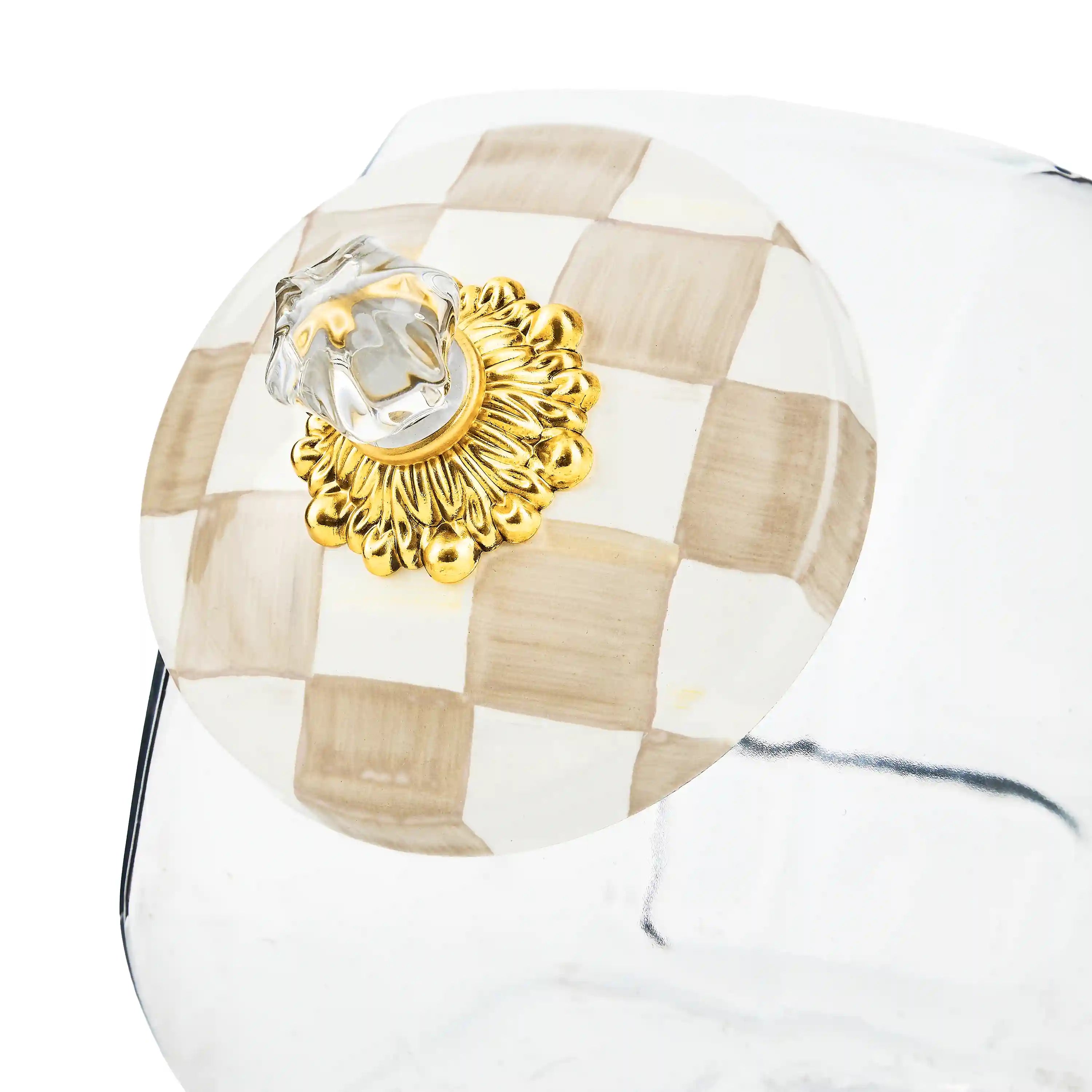 Cookie Jar with Sky Check Lid