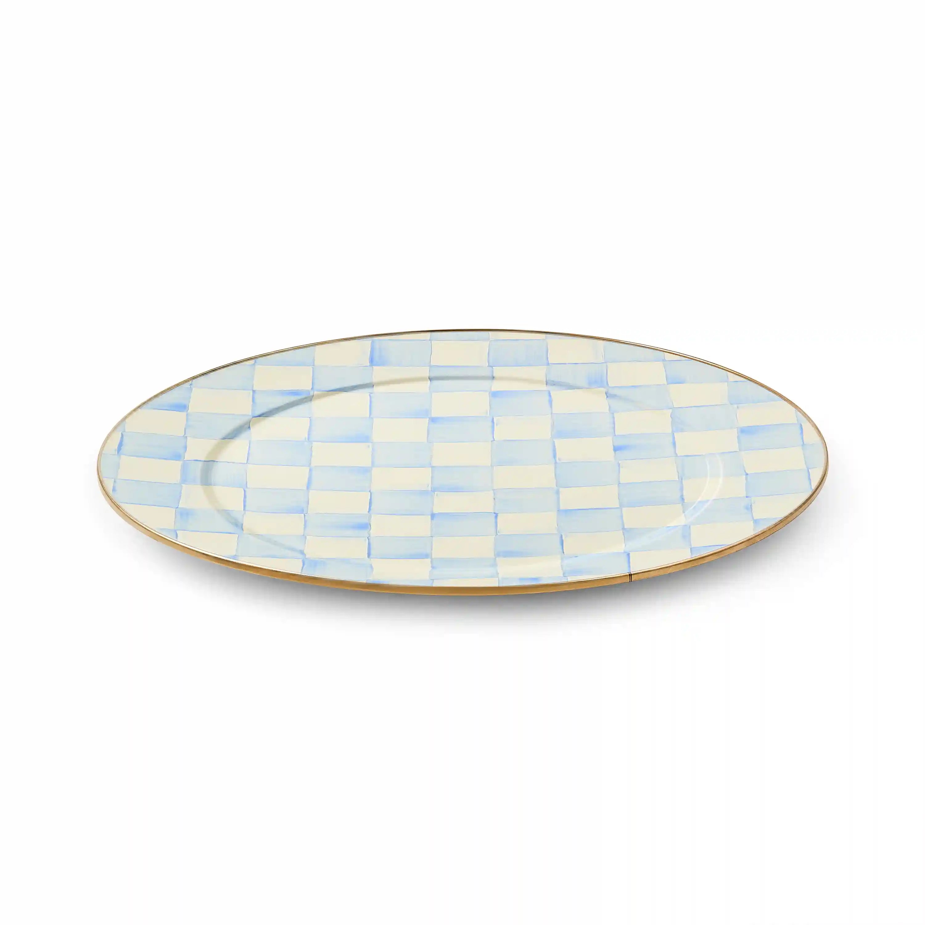 Mocha Check Serving Platter