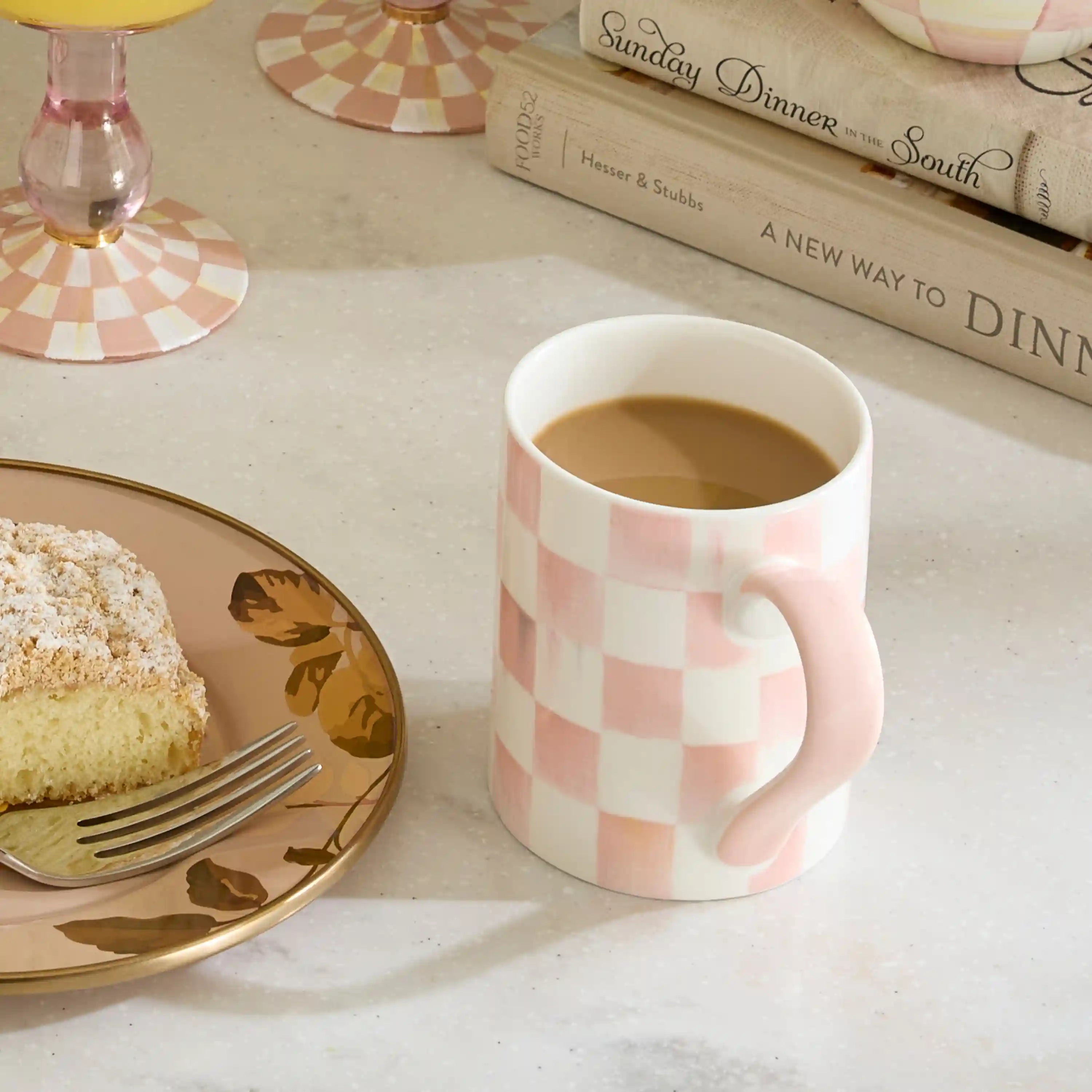 Sterling Check Porcelain Mug