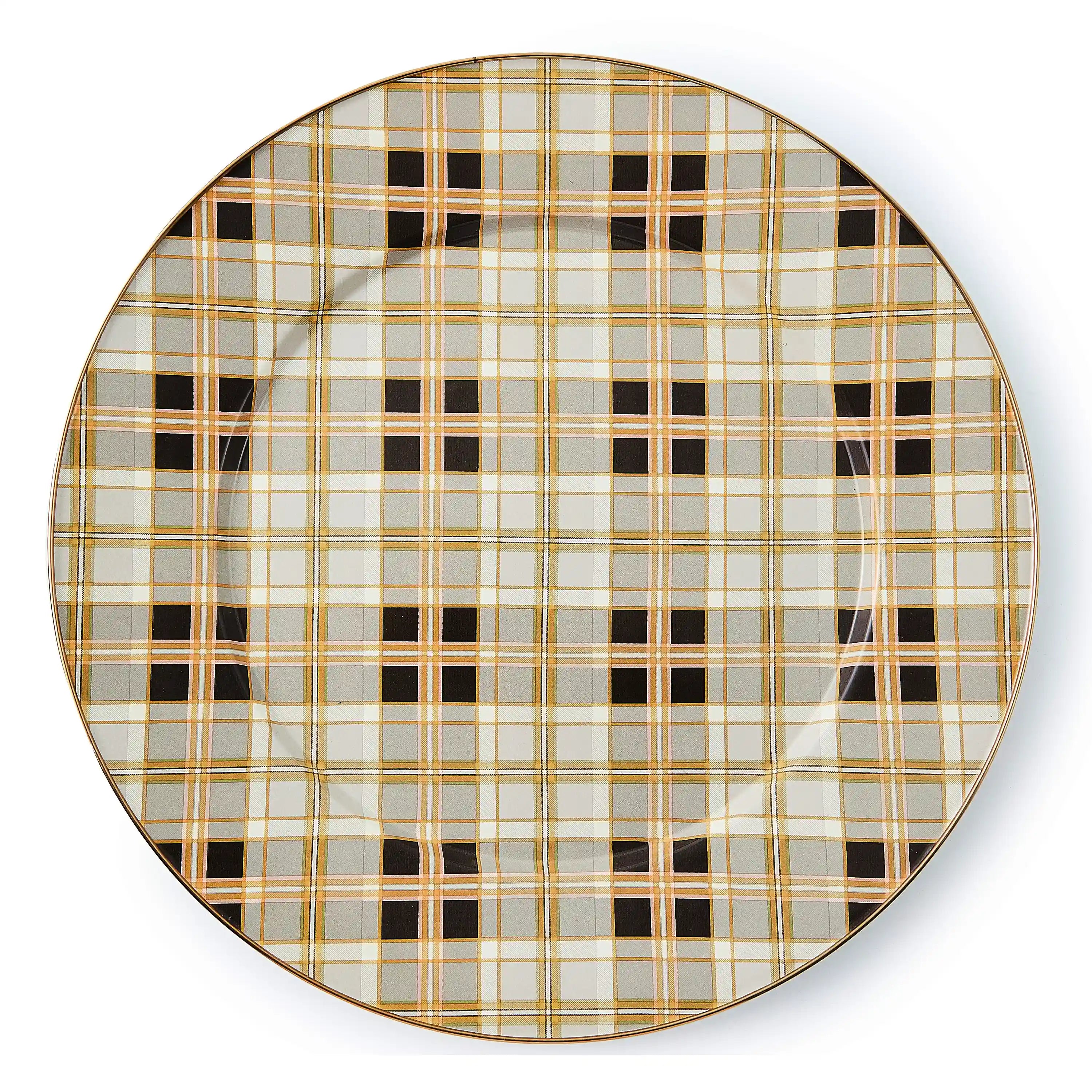 Tartan Black Serving Platter
