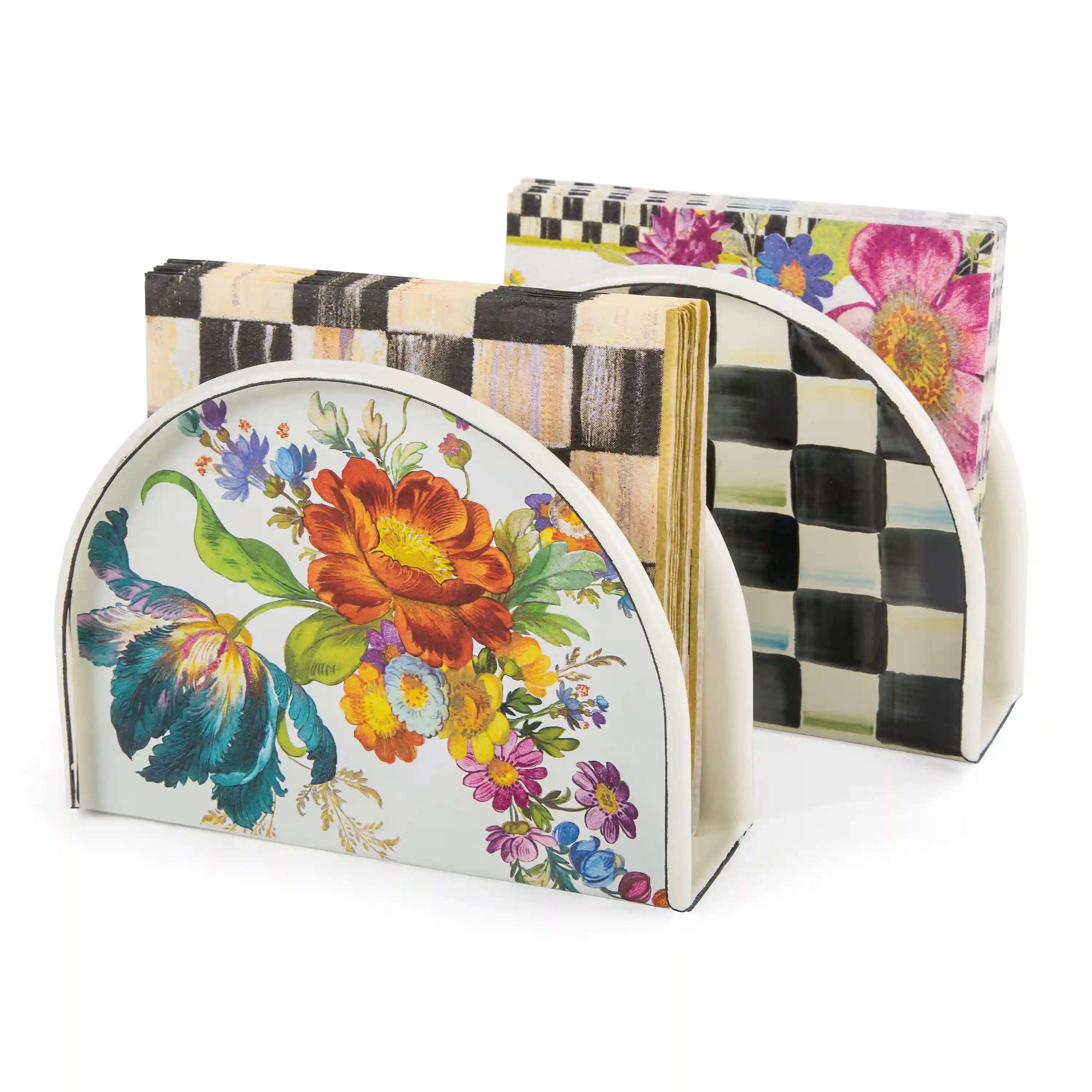 Sterling Check Napkin Holder