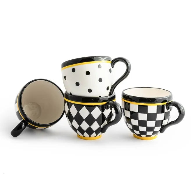 Courtly Mugs, Set of 4