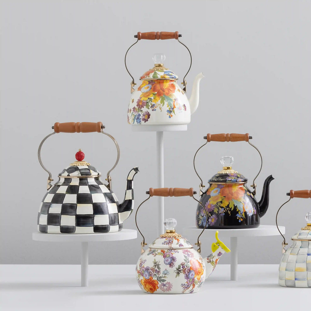 Rosy Check Whistling Tea Kettle