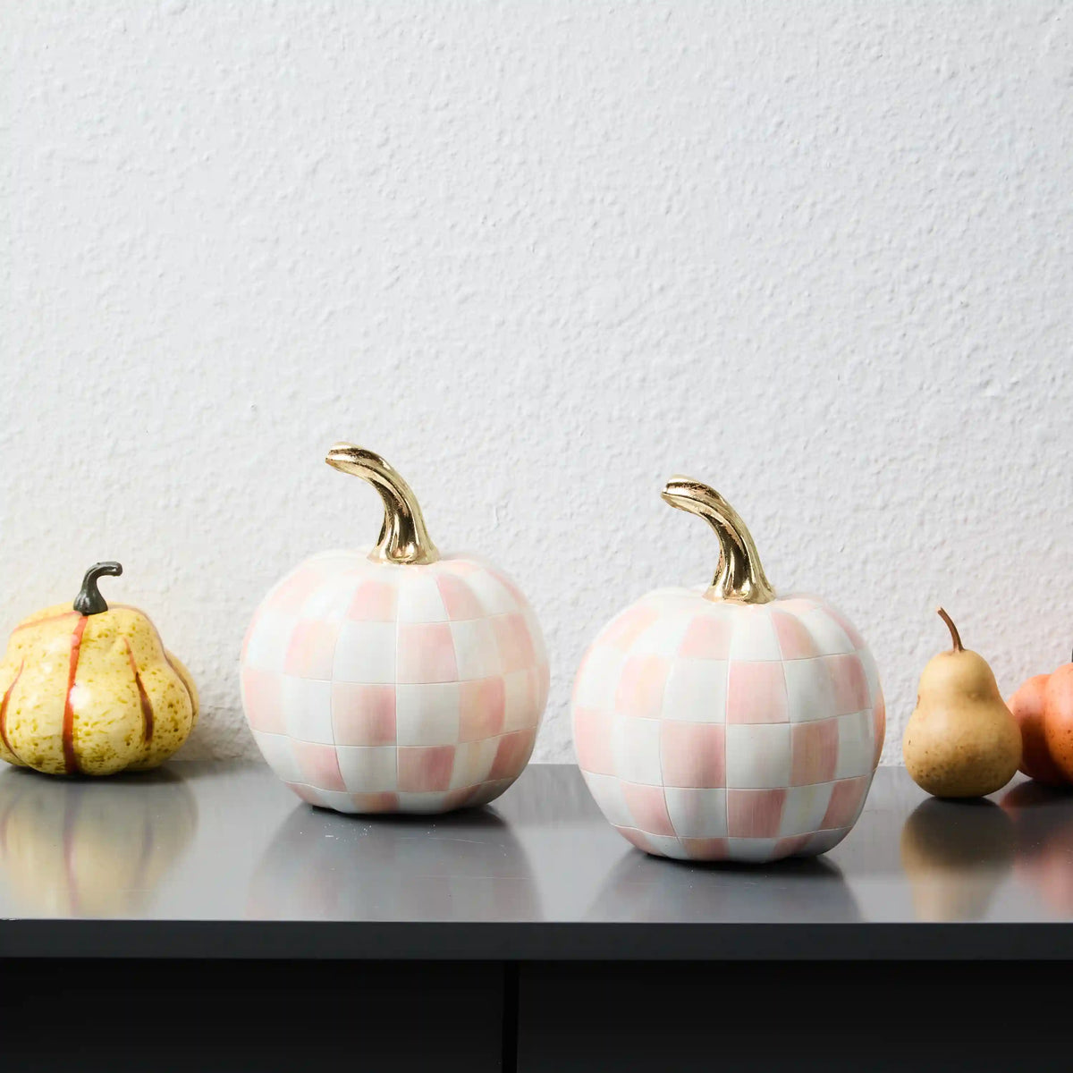 Classic Courtly Check Mini Pumpkin Set of 2