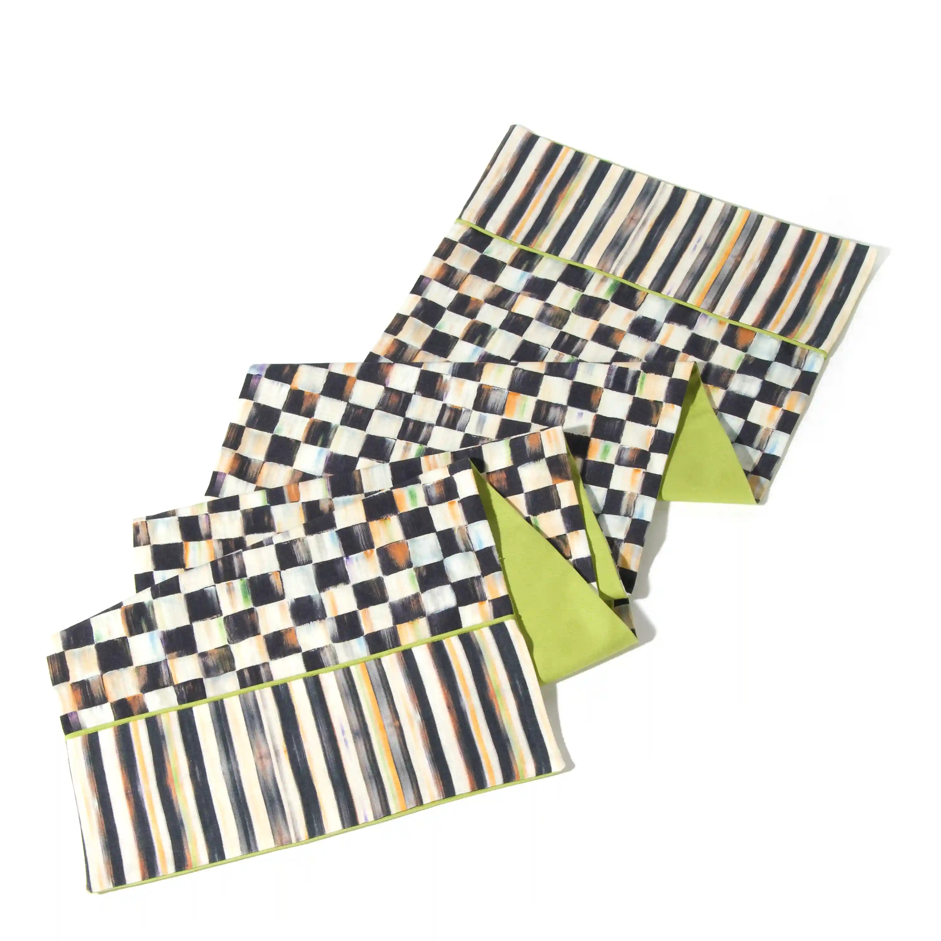 Rosy Check Table Runner