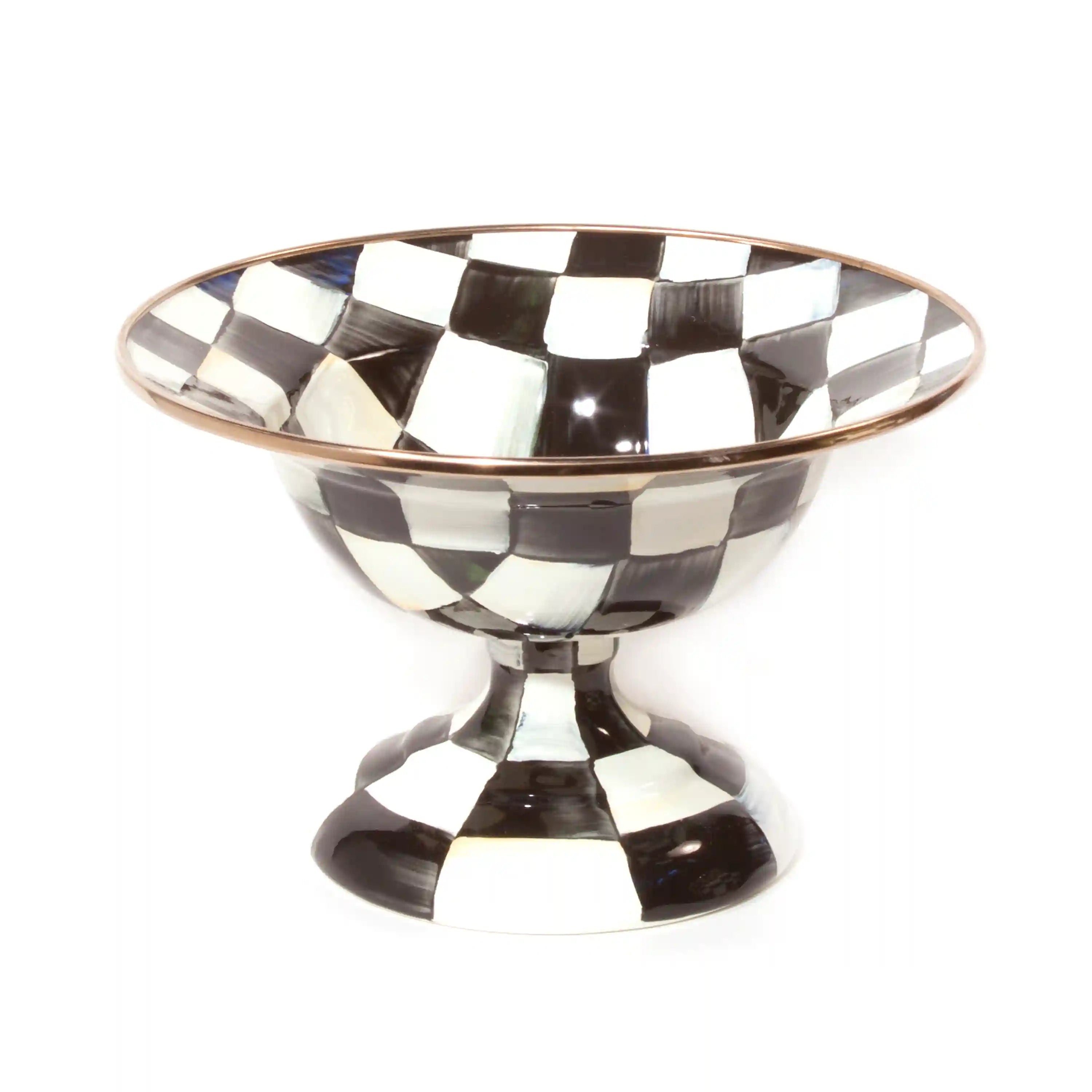 Violet Check Small Compote