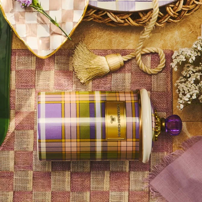 Tartan Violet Large Canister