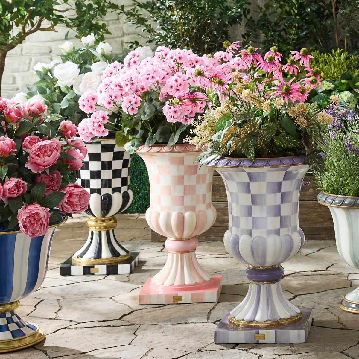 Courtly Stripe Urn