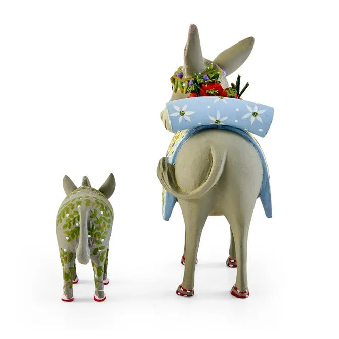 Patience Brewster Nativity Mother & Baby Donkey Figures