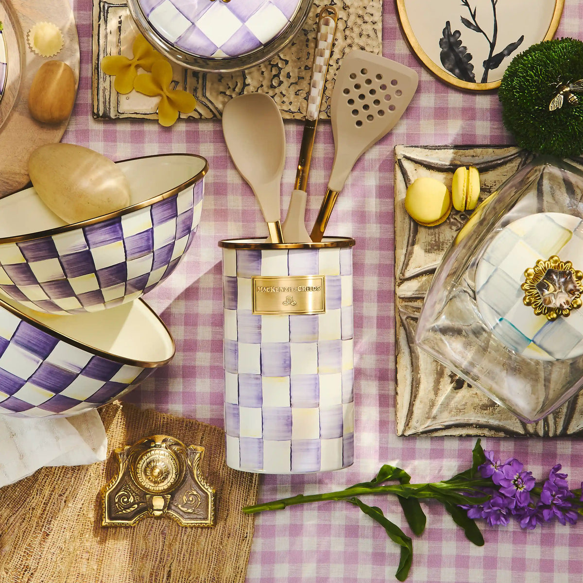 Sterling Check Utensil Holder
