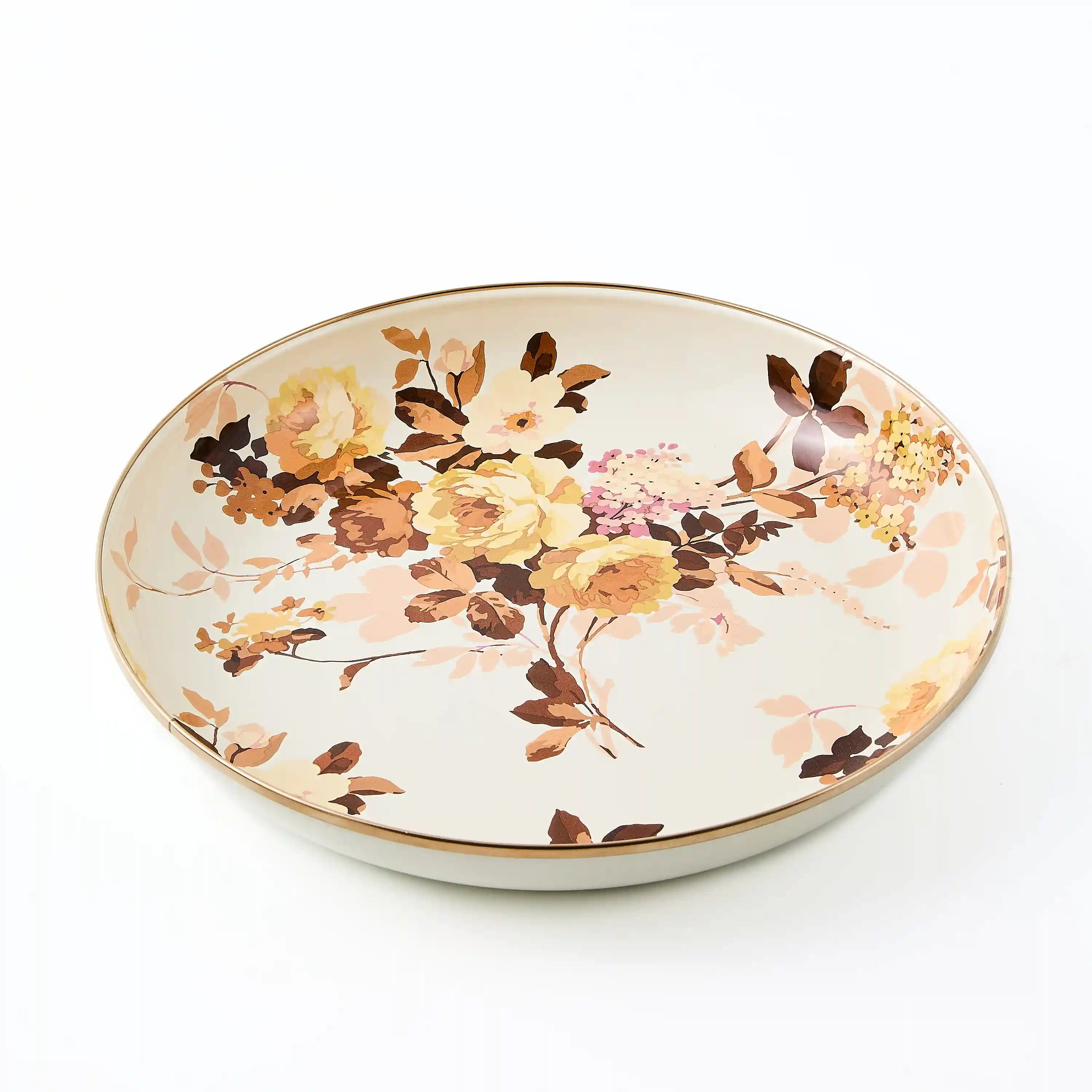 White Flower Market Abundant Bowl