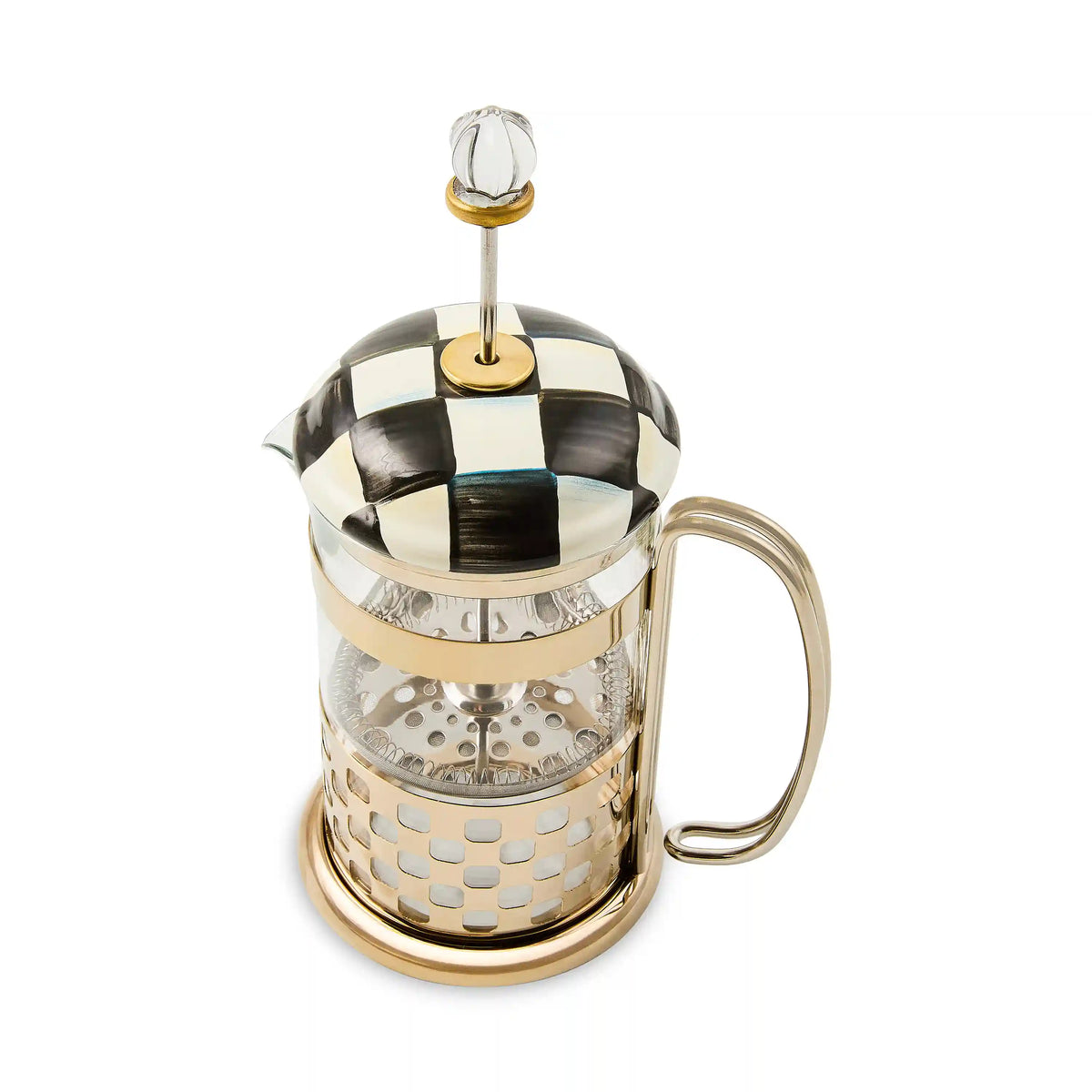 Violet Check French Press