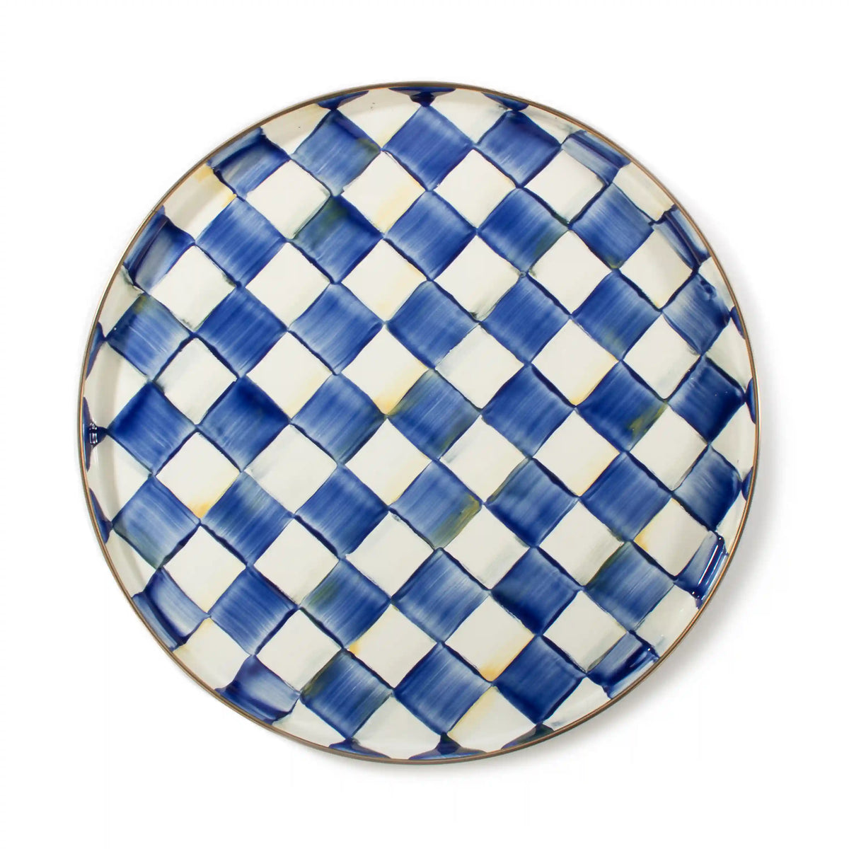 Courtly Check Round Tray