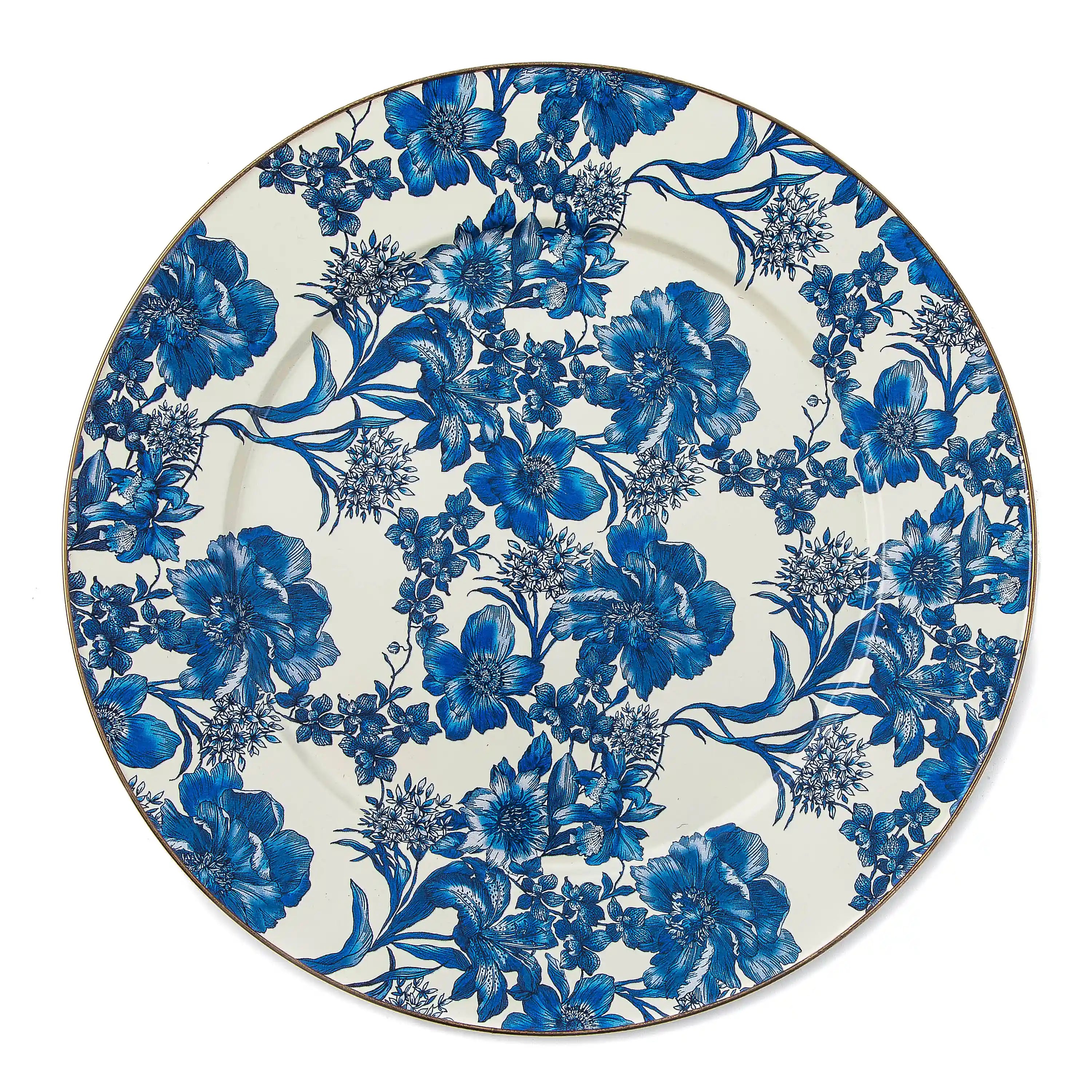Rosy English Garden Enamel Serving Platter