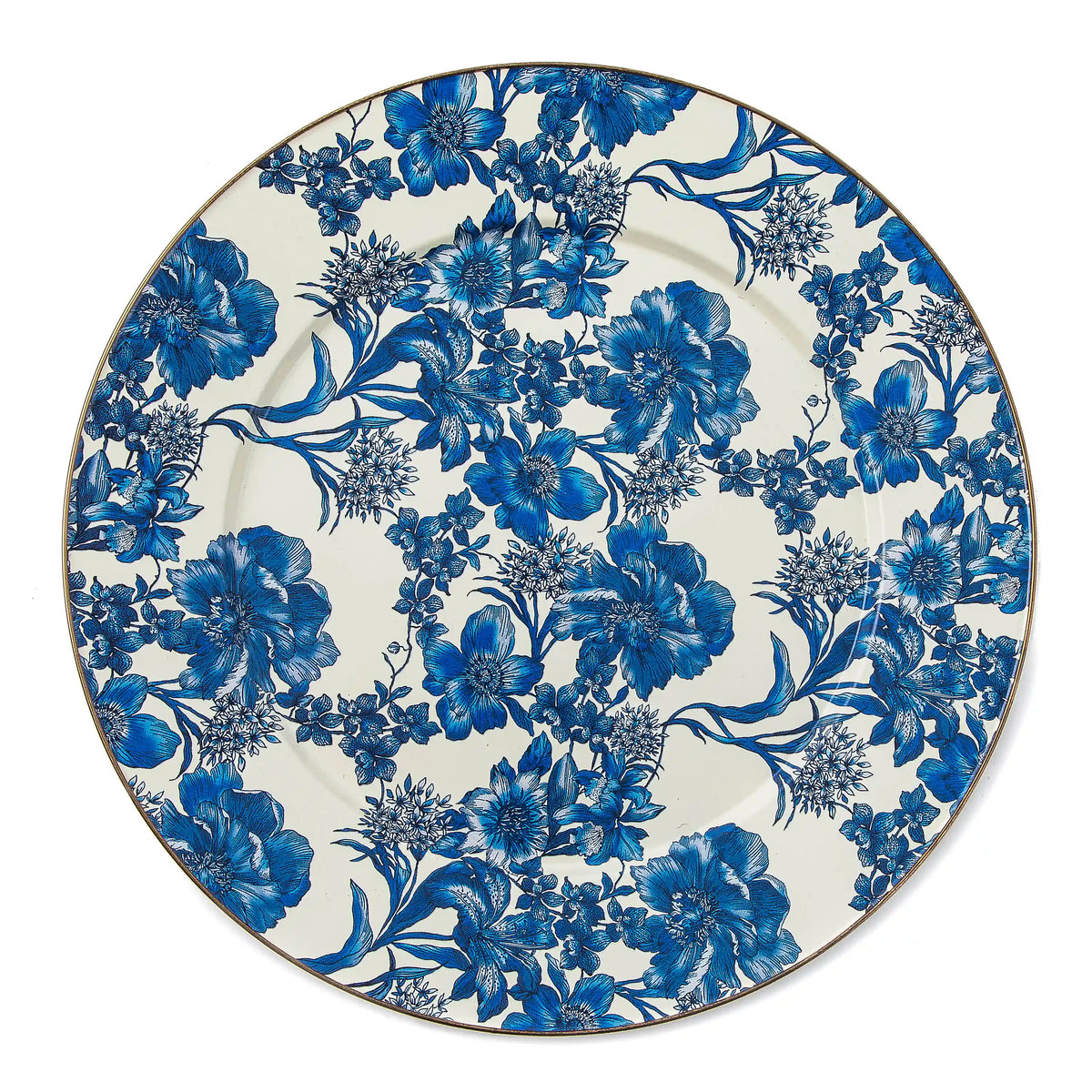 Sterling English Garden Enamel Serving Platter