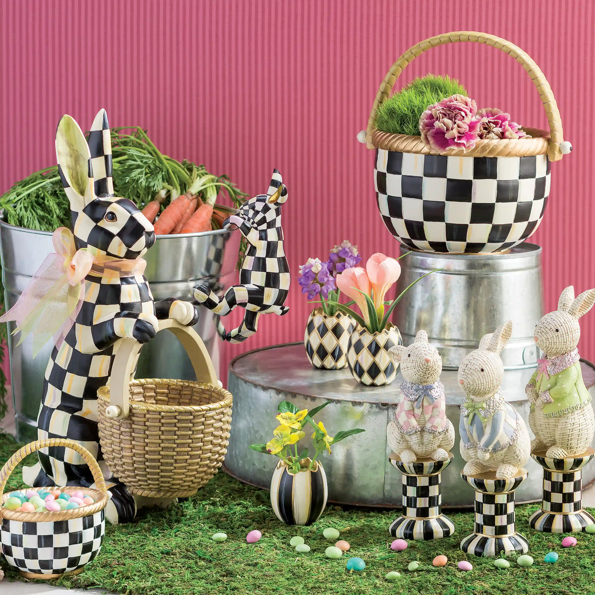 Rosy Check Funny Bunny Pot Climber